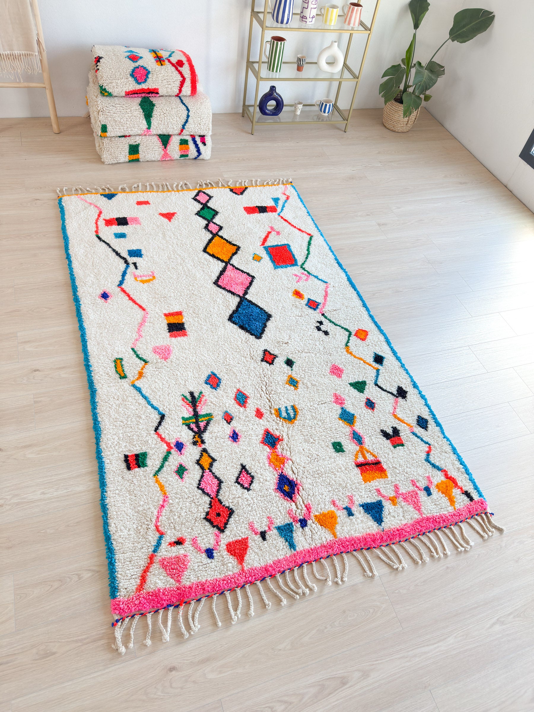 Tapis berbère coloré 155 x 269 cm - n°1956