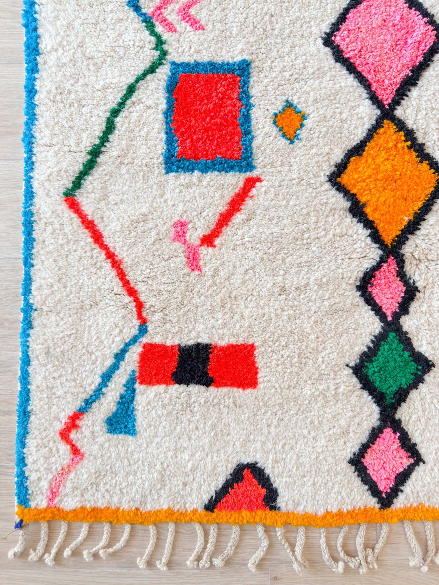 Farbenfroher Berberteppich 155 x 269 cm - Nr. 1956