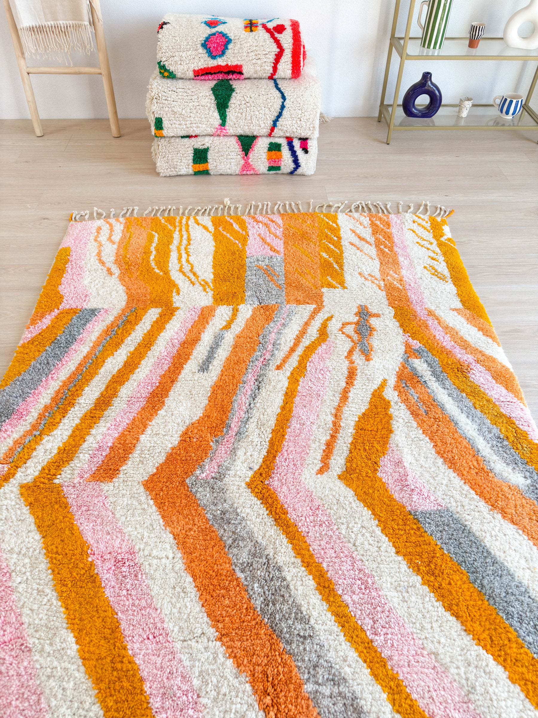 Tapis berbère coloré 155 x 286 cm - n°1909