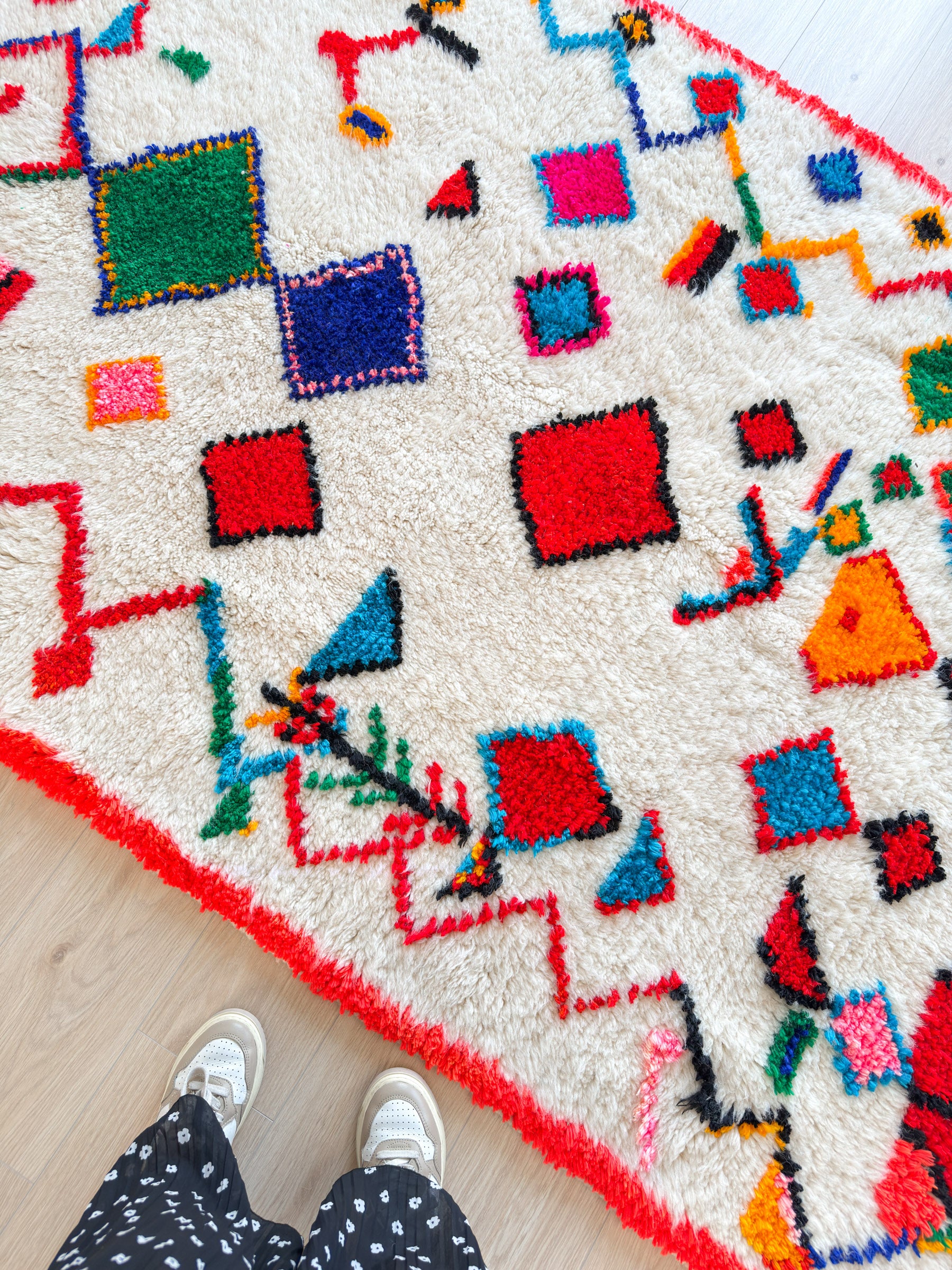 Tapis berbère coloré 151 x 274 cm - n°1737