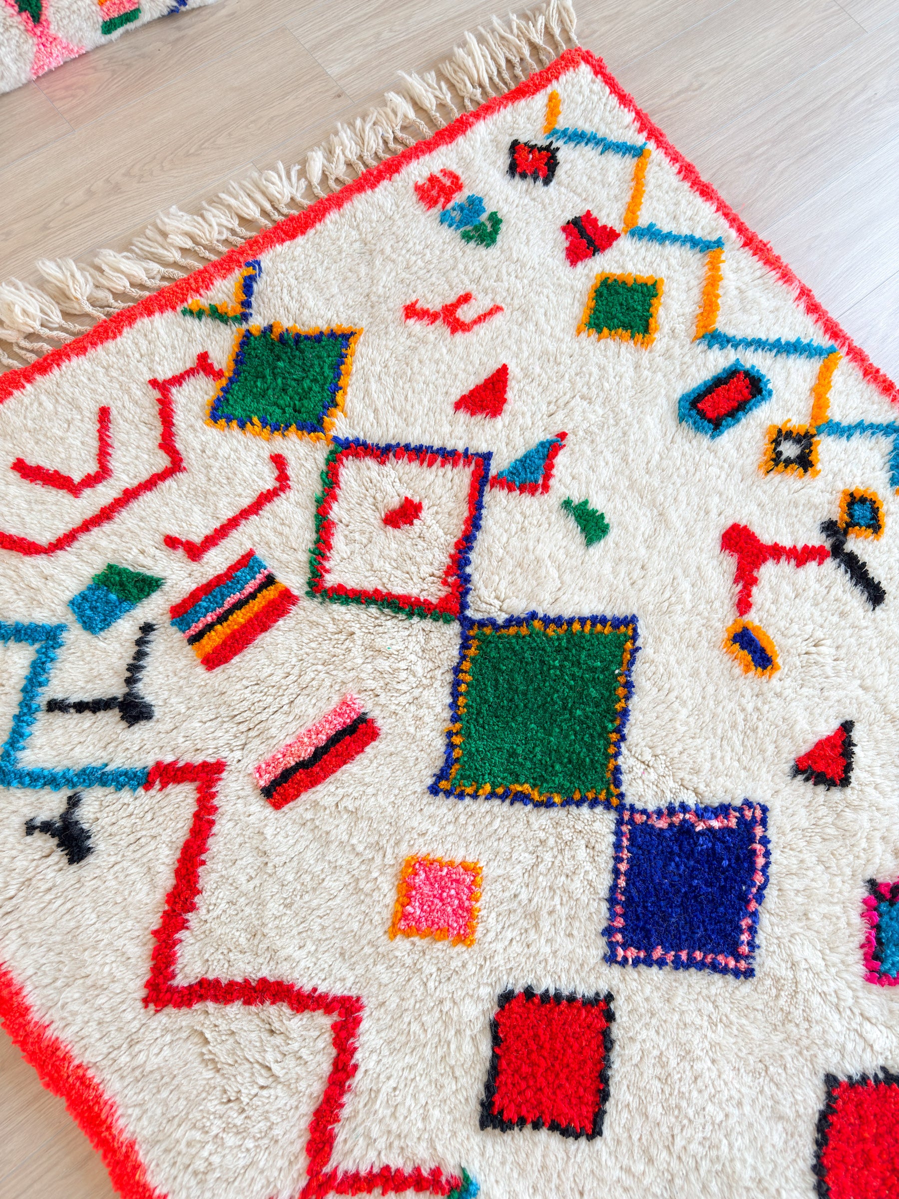 Tapis berbère coloré 151 x 274 cm - n°1737