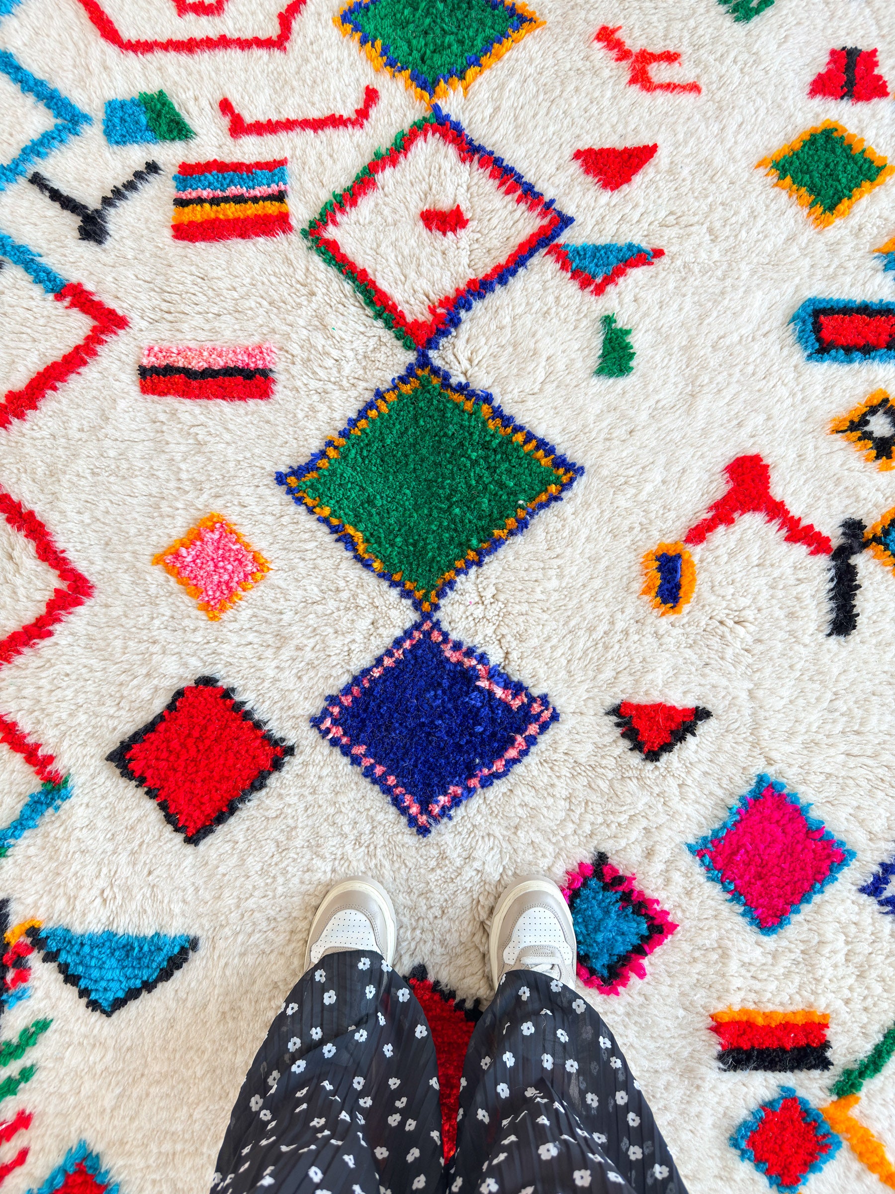 Tapis berbère coloré 151 x 274 cm - n°1737