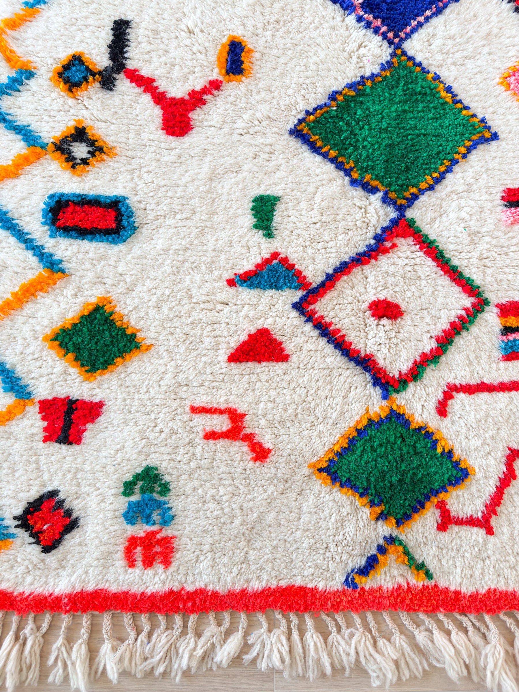 Tapis berbère coloré 151 x 274 cm - n°1737