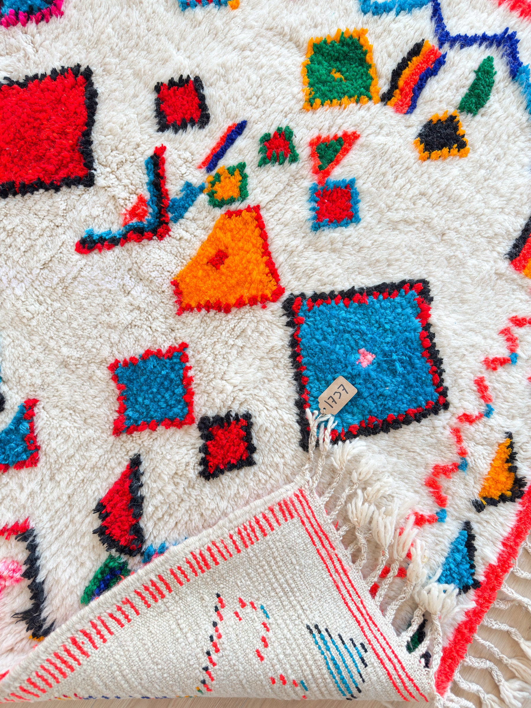 Tapis berbère coloré 151 x 274 cm - n°1737