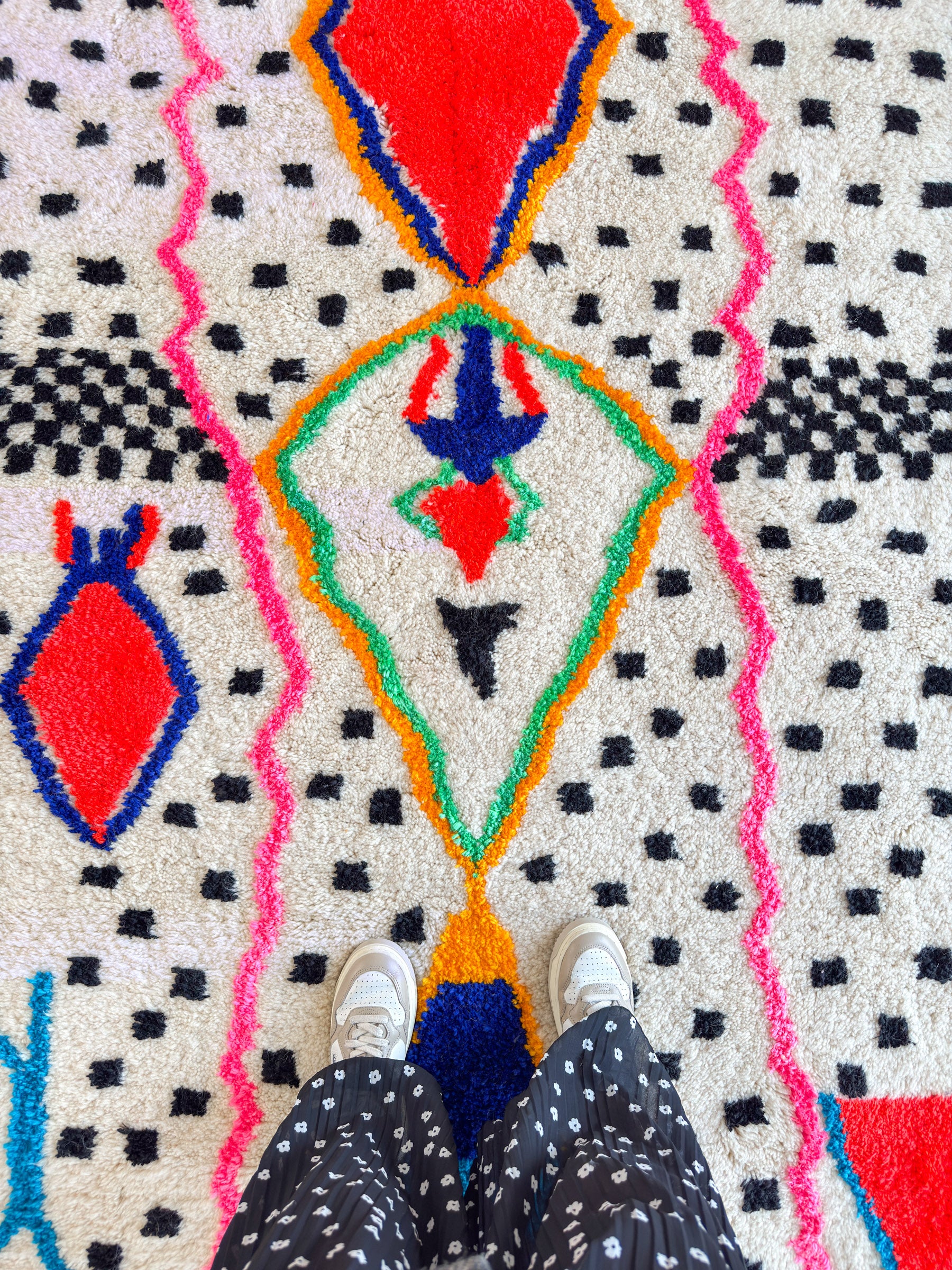 Tapis berbère coloré 153 x 277 cm - n°1763