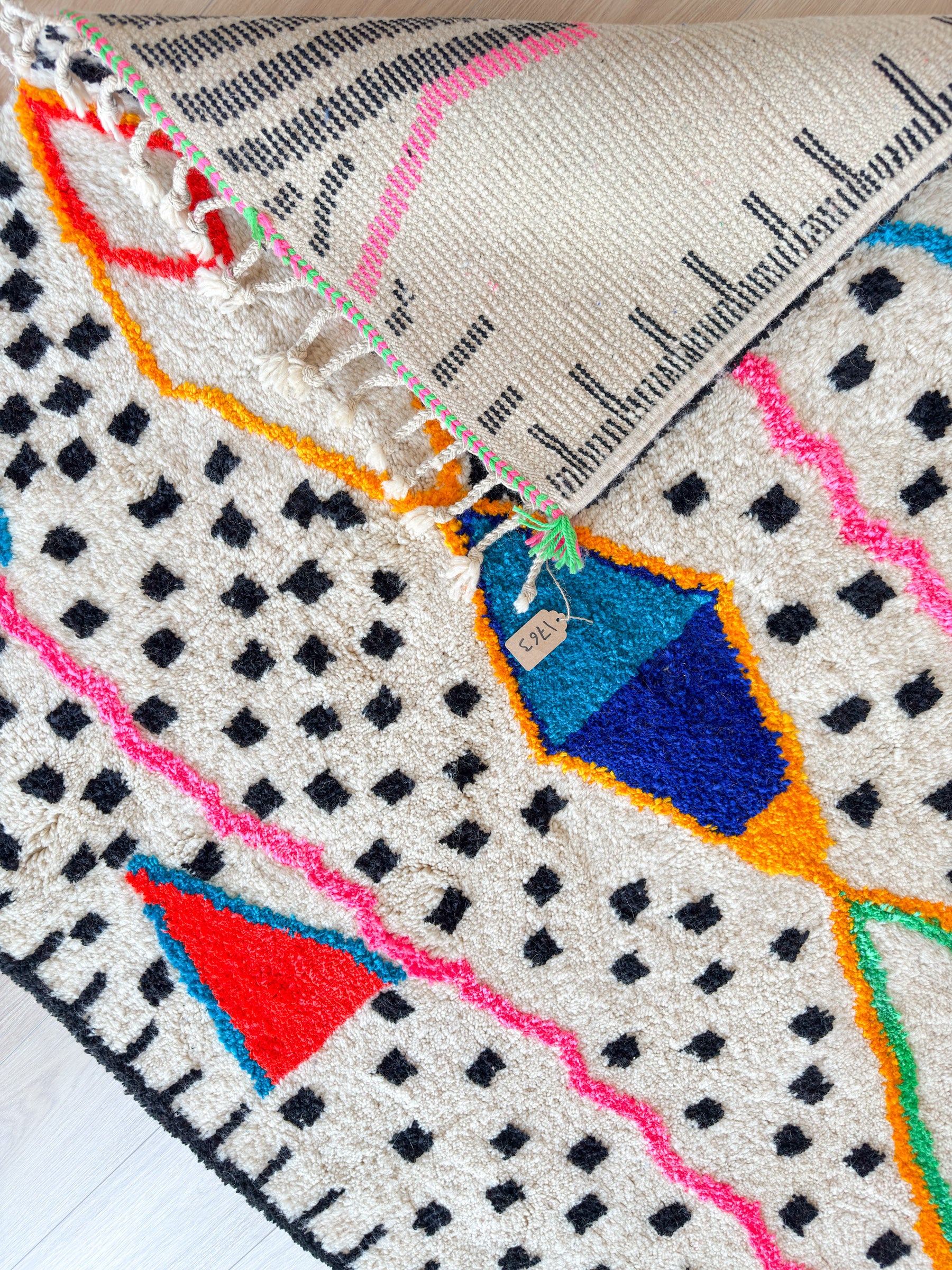 Tapis berbère coloré 153 x 277 cm - n°1763