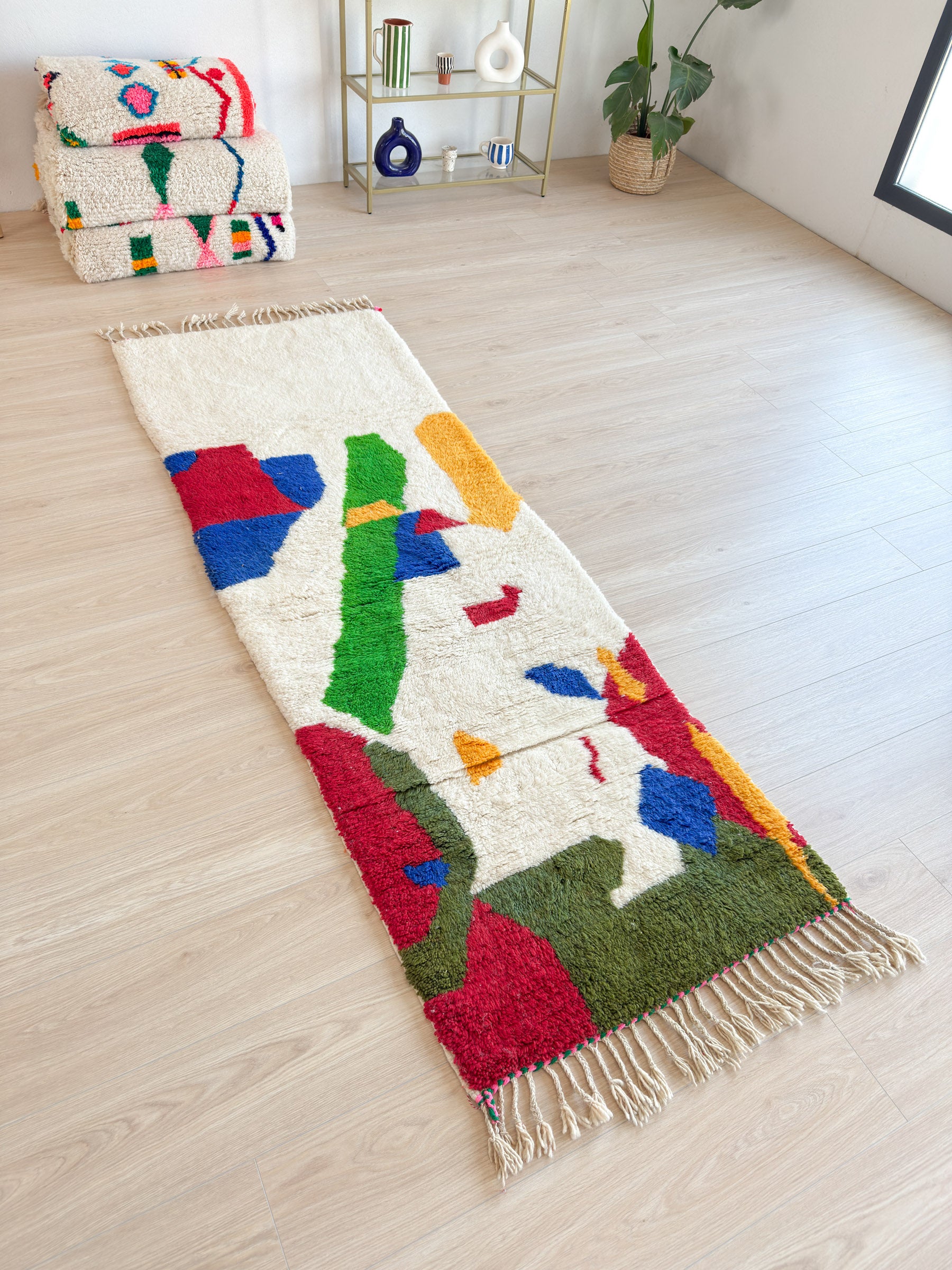 Bunter Berber-Flurteppich 81 x 260 cm – Nr. 1286