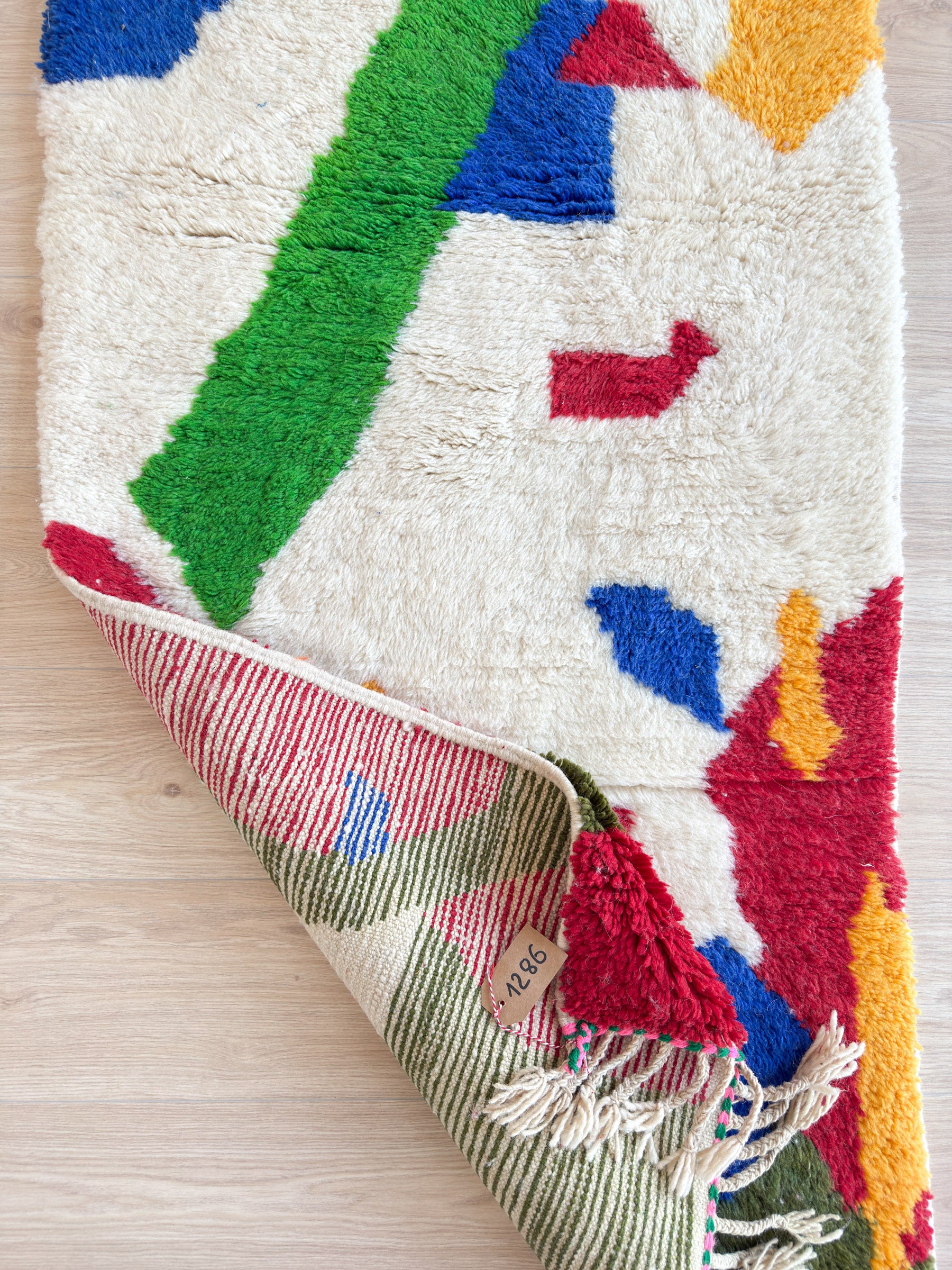 Bunter Berber-Flurteppich 81 x 260 cm – Nr. 1286