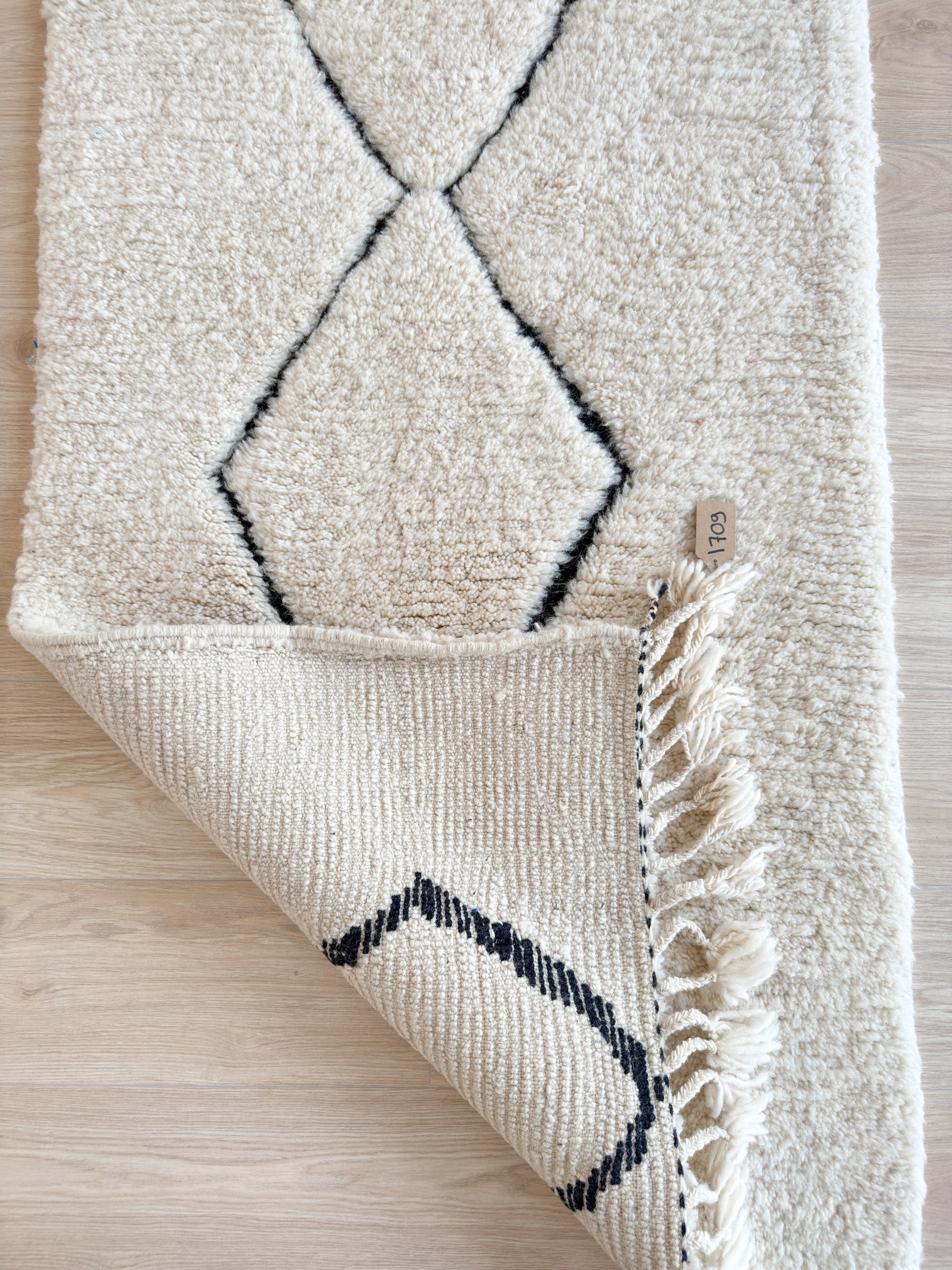 Beni Ouarain Flurteppich 85 x 254 cm – Nr. 1709