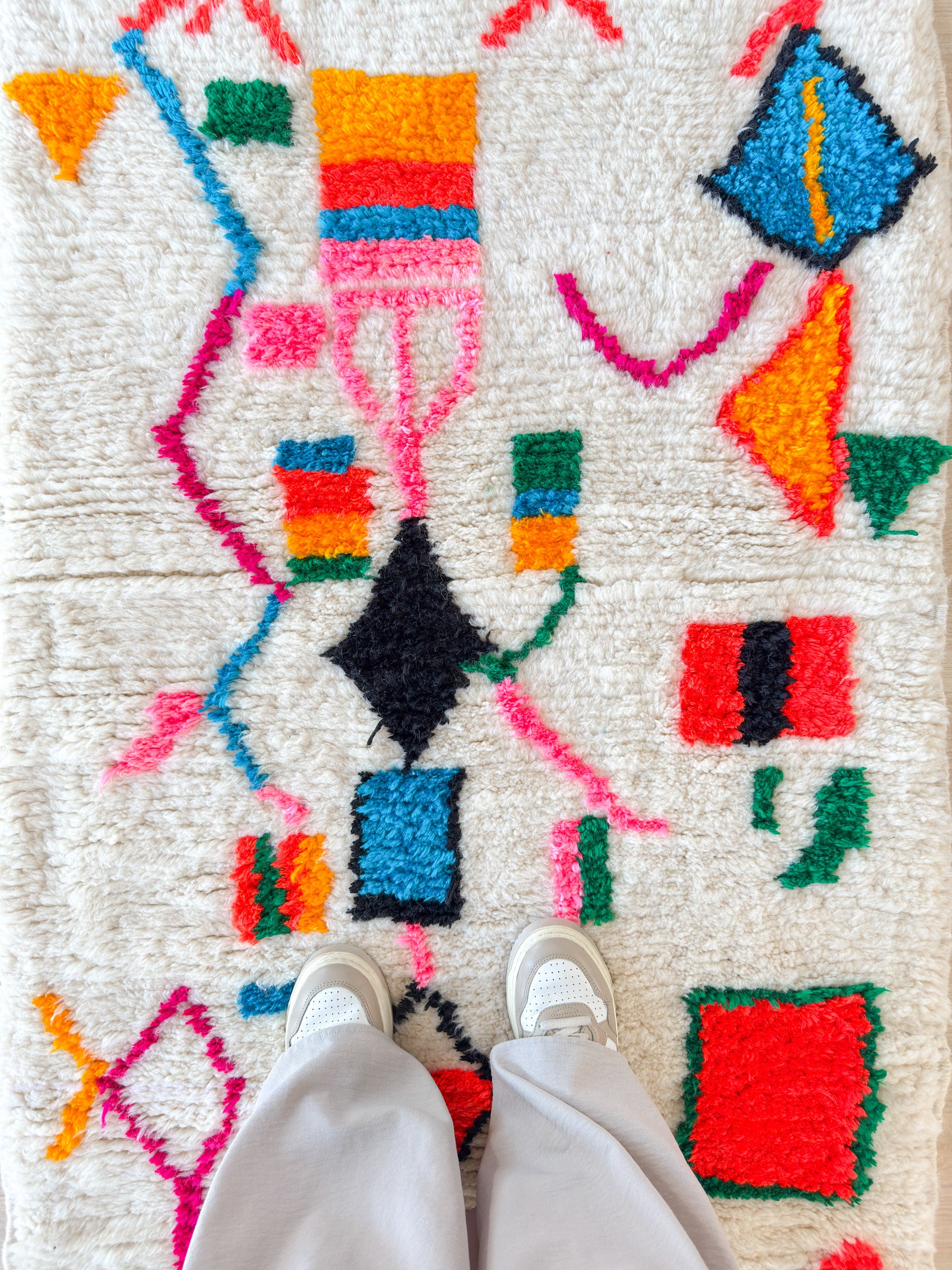 Colorful Berber Runner Rug 91 x 276 cm - No. 2144