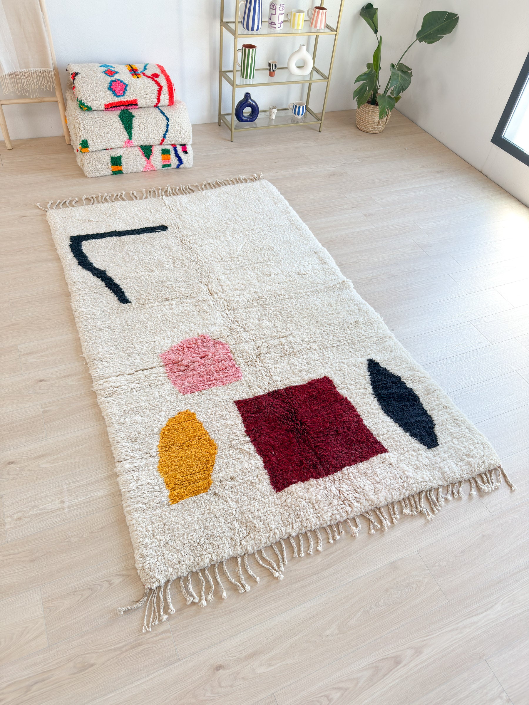 Bunter Berberteppich 152 x 262 cm - Nr. 2163