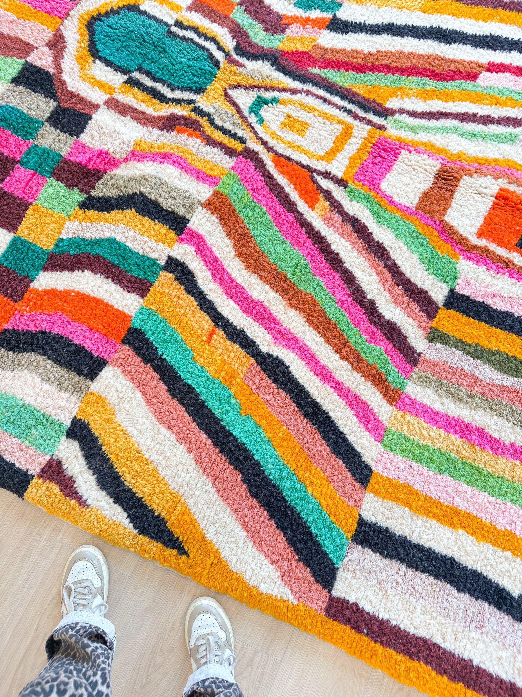 Colorful Berber rug 259 x 362 cm - no. 2164