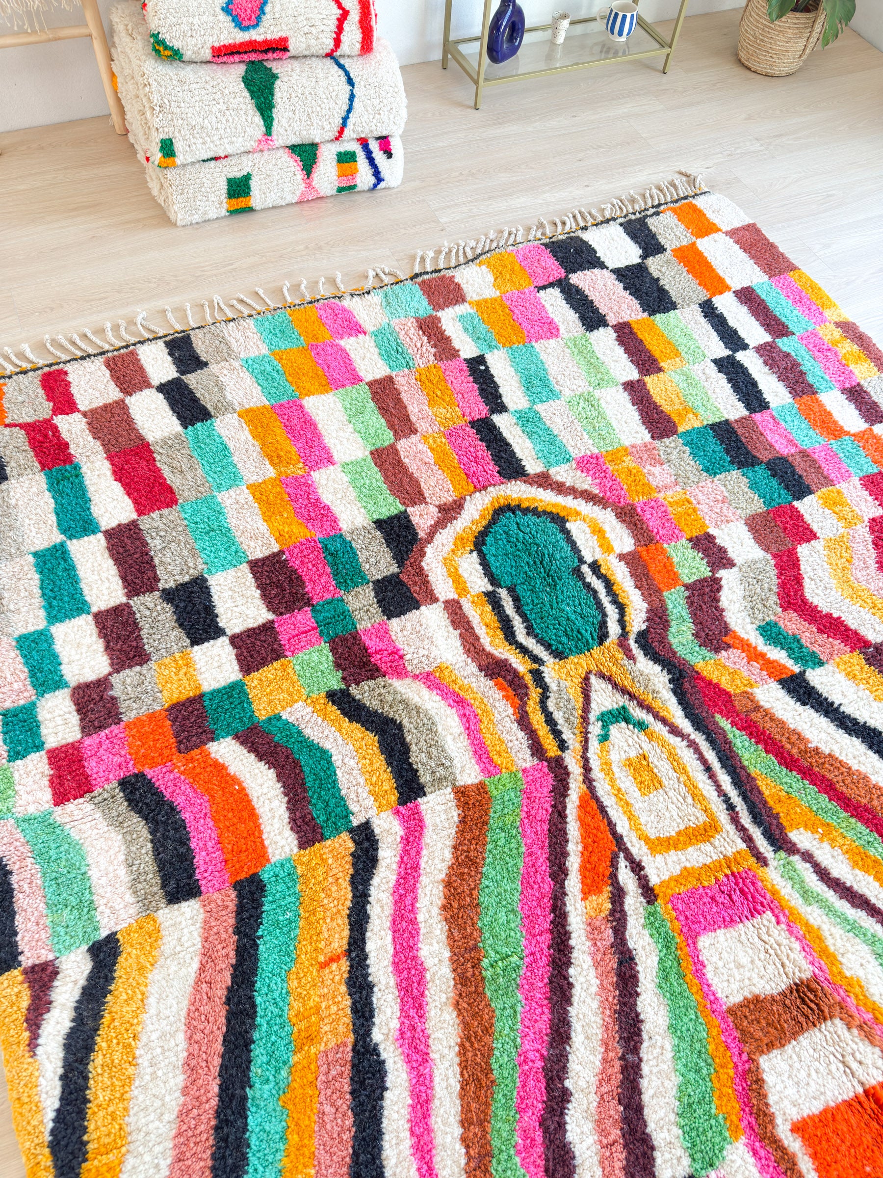 Colorful Berber rug 259 x 362 cm - no. 2164