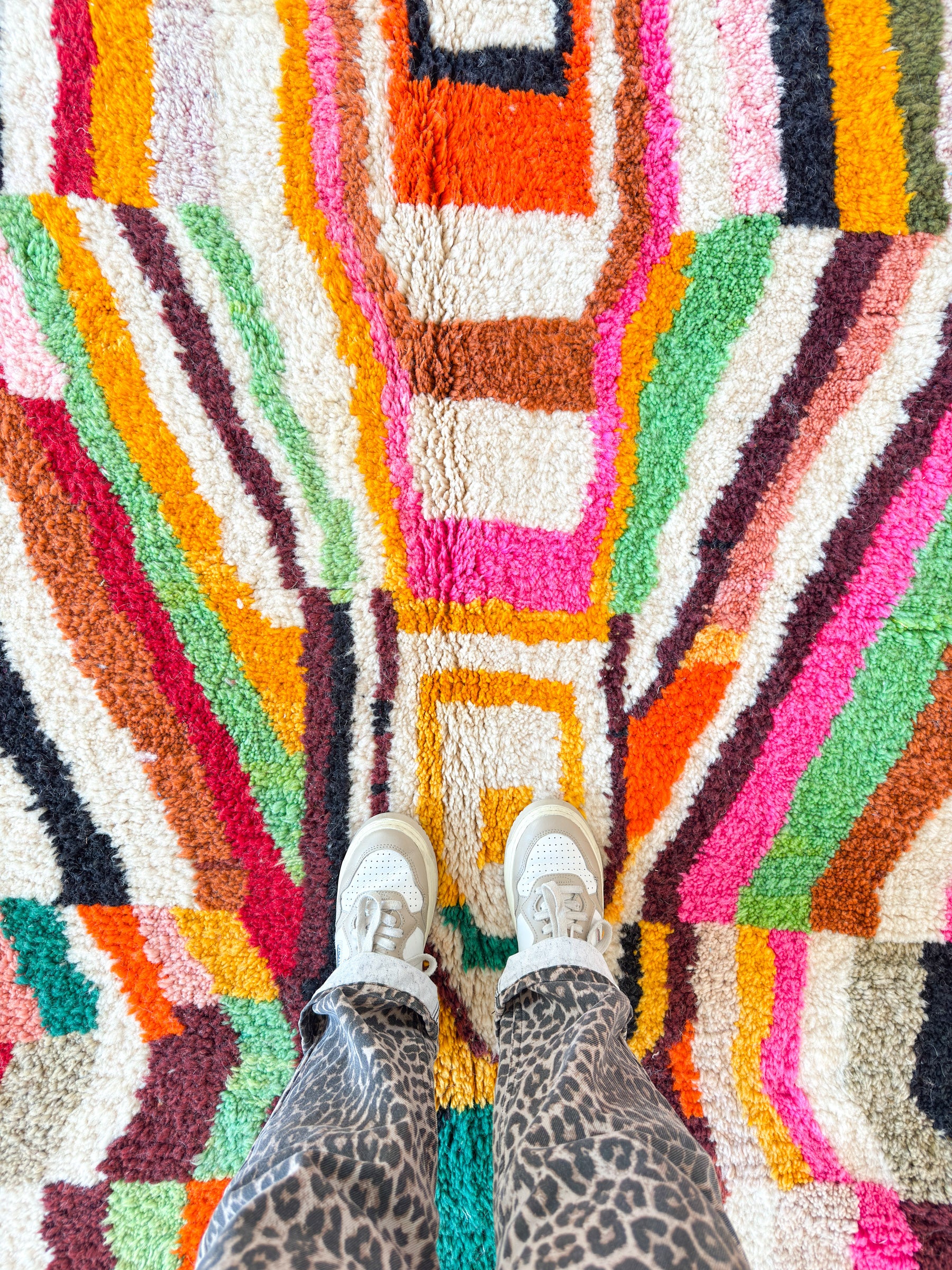 Colorful Berber rug 259 x 362 cm - no. 2164