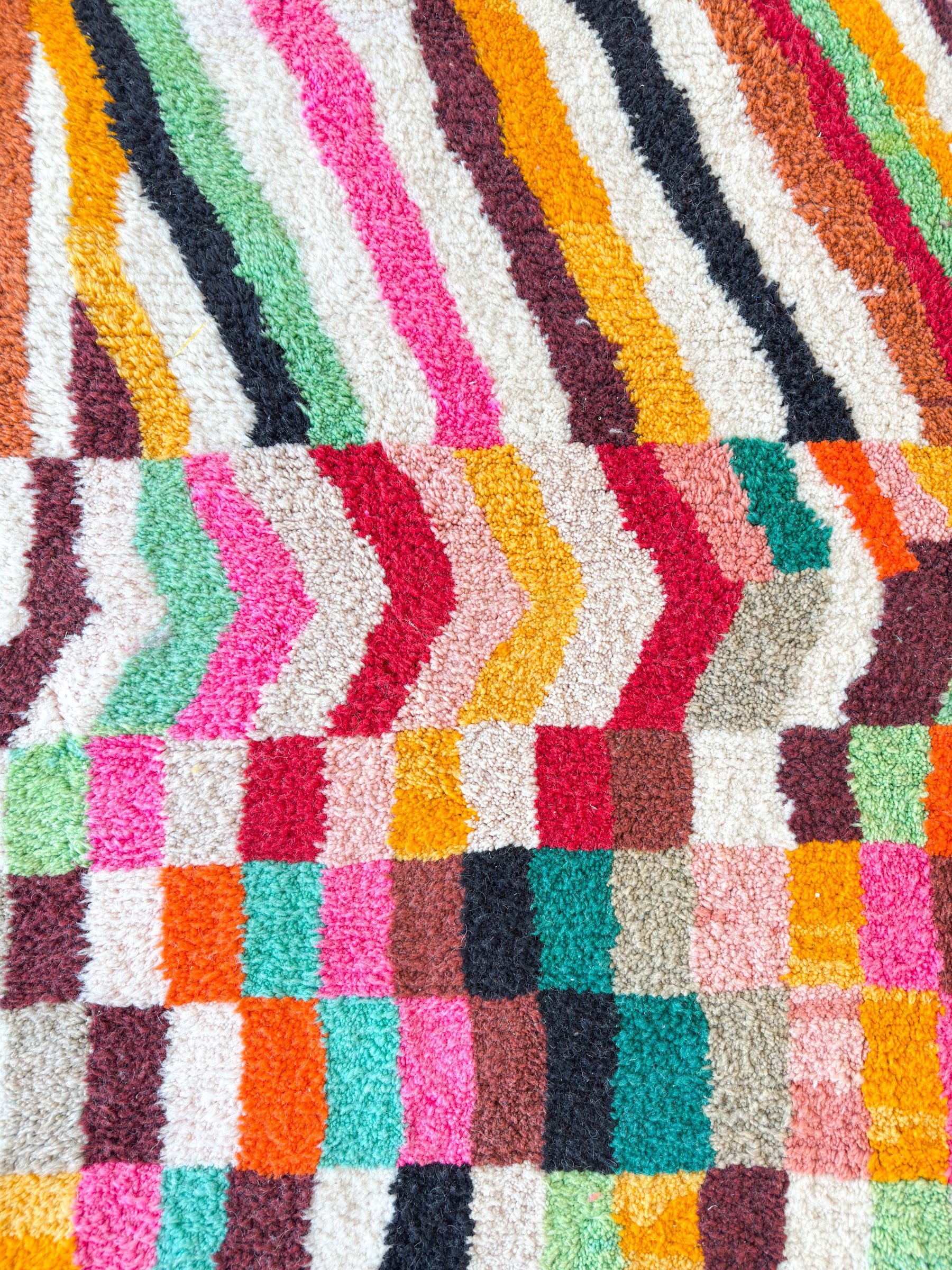 Colorful Berber rug 259 x 362 cm - no. 2164