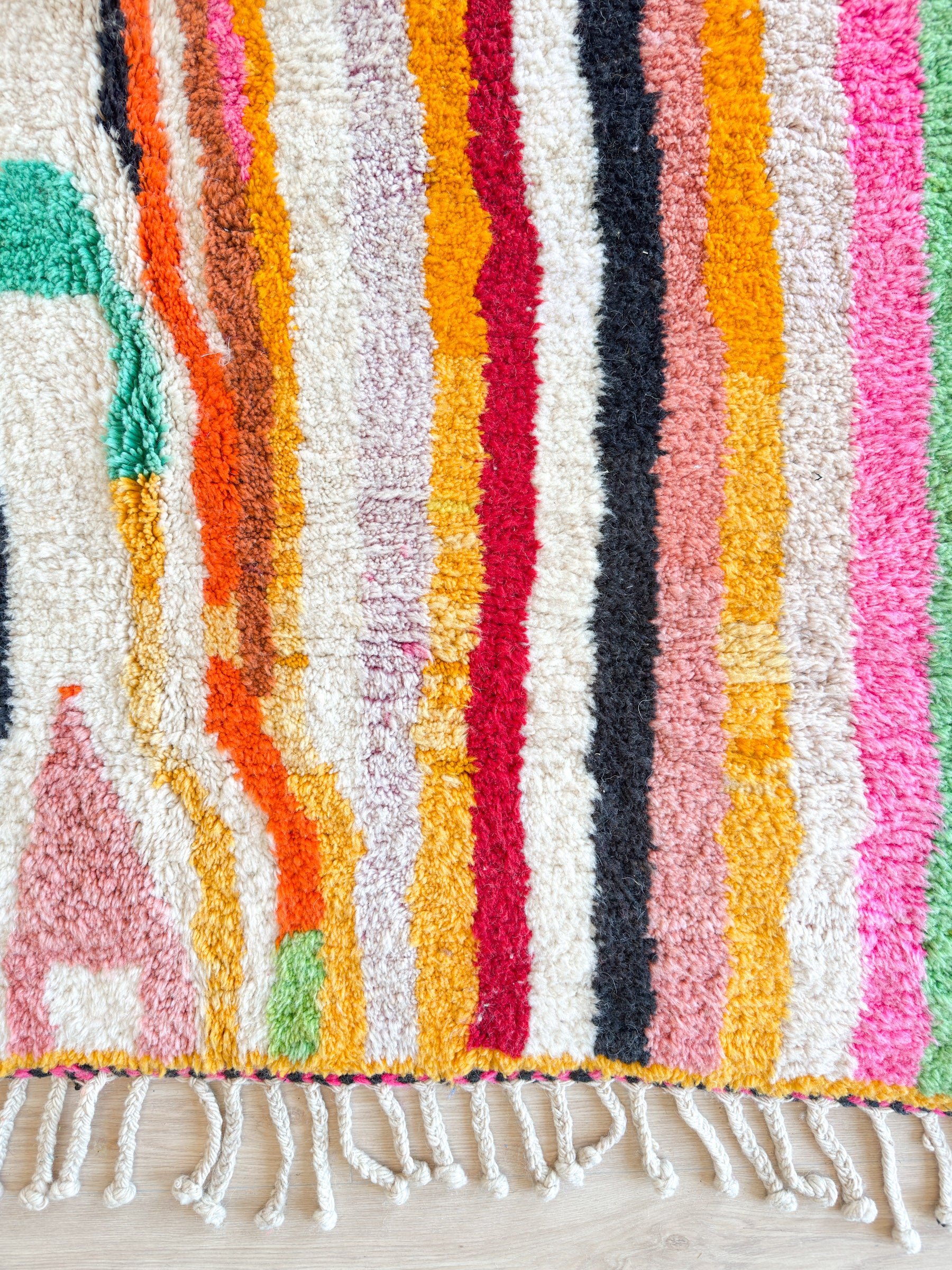 Colorful Berber rug 259 x 362 cm - no. 2164