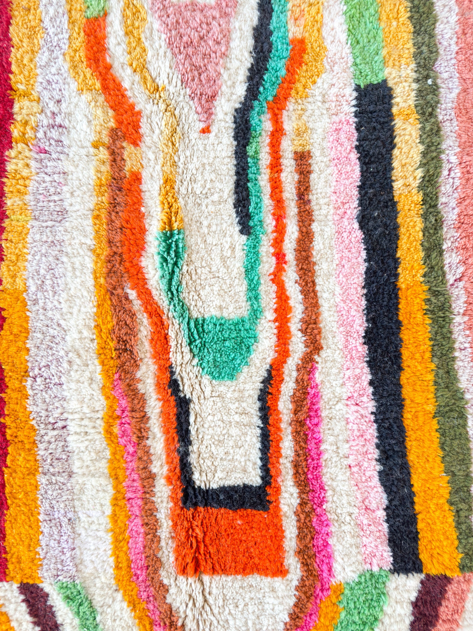 Colorful Berber rug 259 x 362 cm - no. 2164