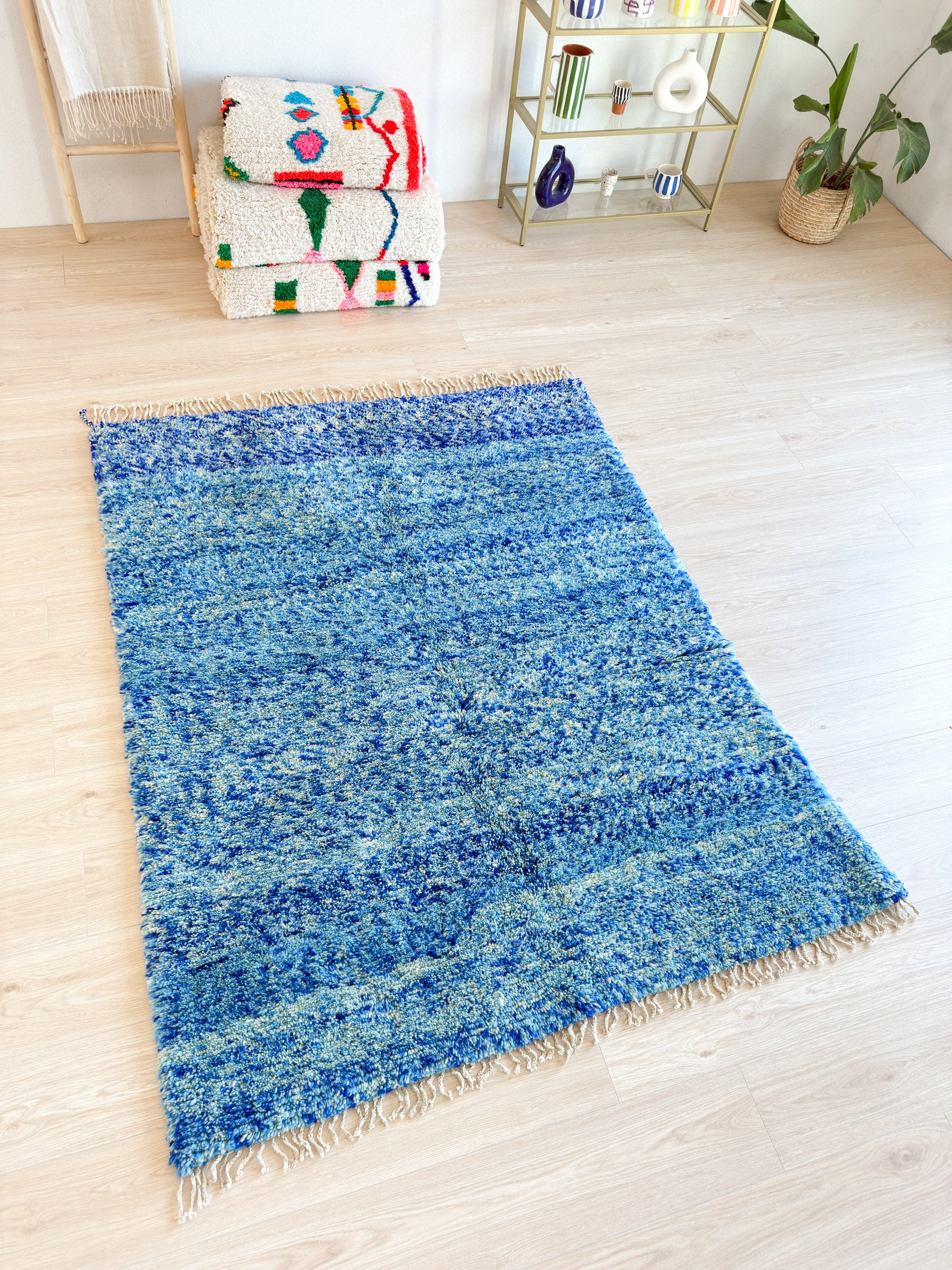 Colorful Berber rug 153 x 211 cm - no. 2170