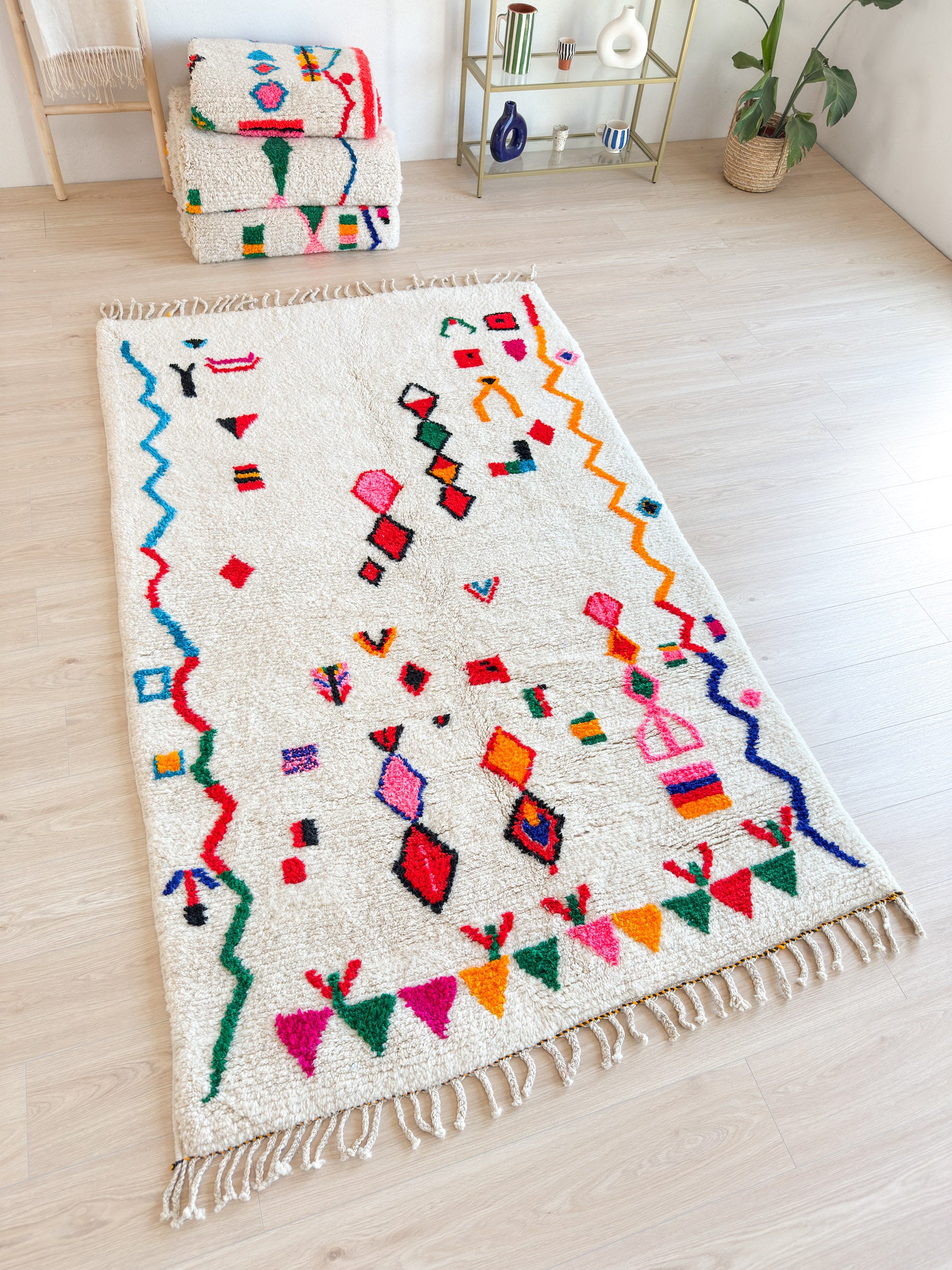 Tapis berbère coloré 156 x 270 cm - n°2139