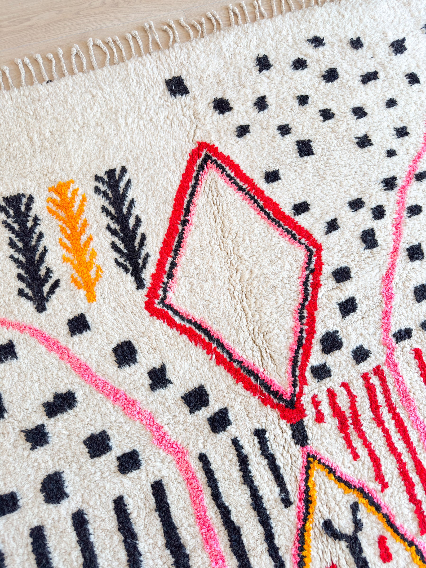 Colorful Berber rug 204 x 333 cm - no. 2161