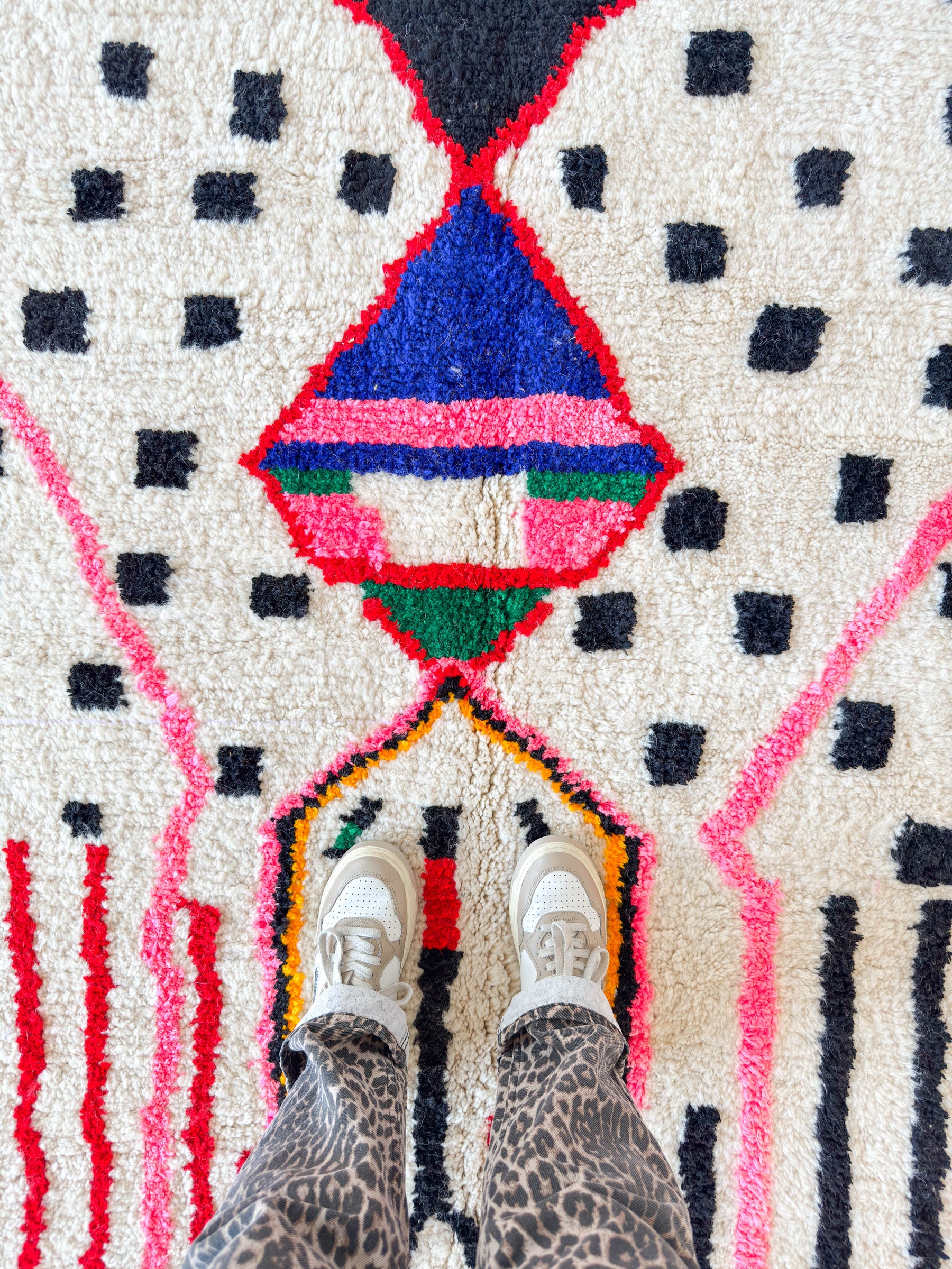 Colorful Berber rug 204 x 333 cm - no. 2161