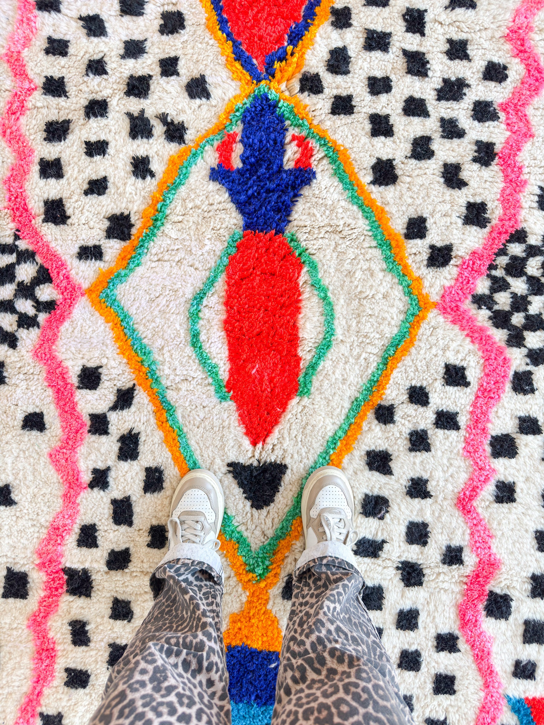 Colorful Berber rug 206 x 328 cm - no. 2187