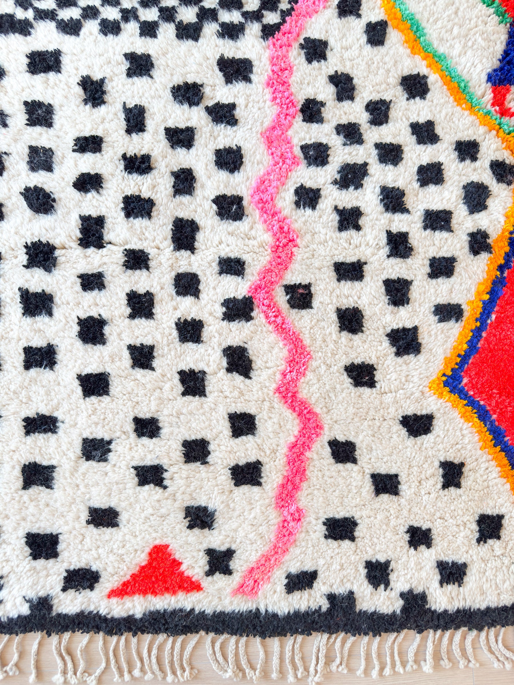 Colorful Berber rug 206 x 328 cm - no. 2187