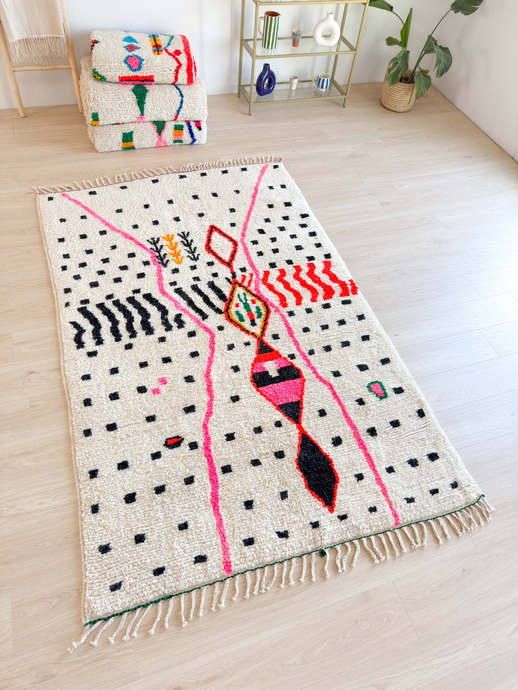 Tapis berbère coloré 158 x 267 cm - n°2176