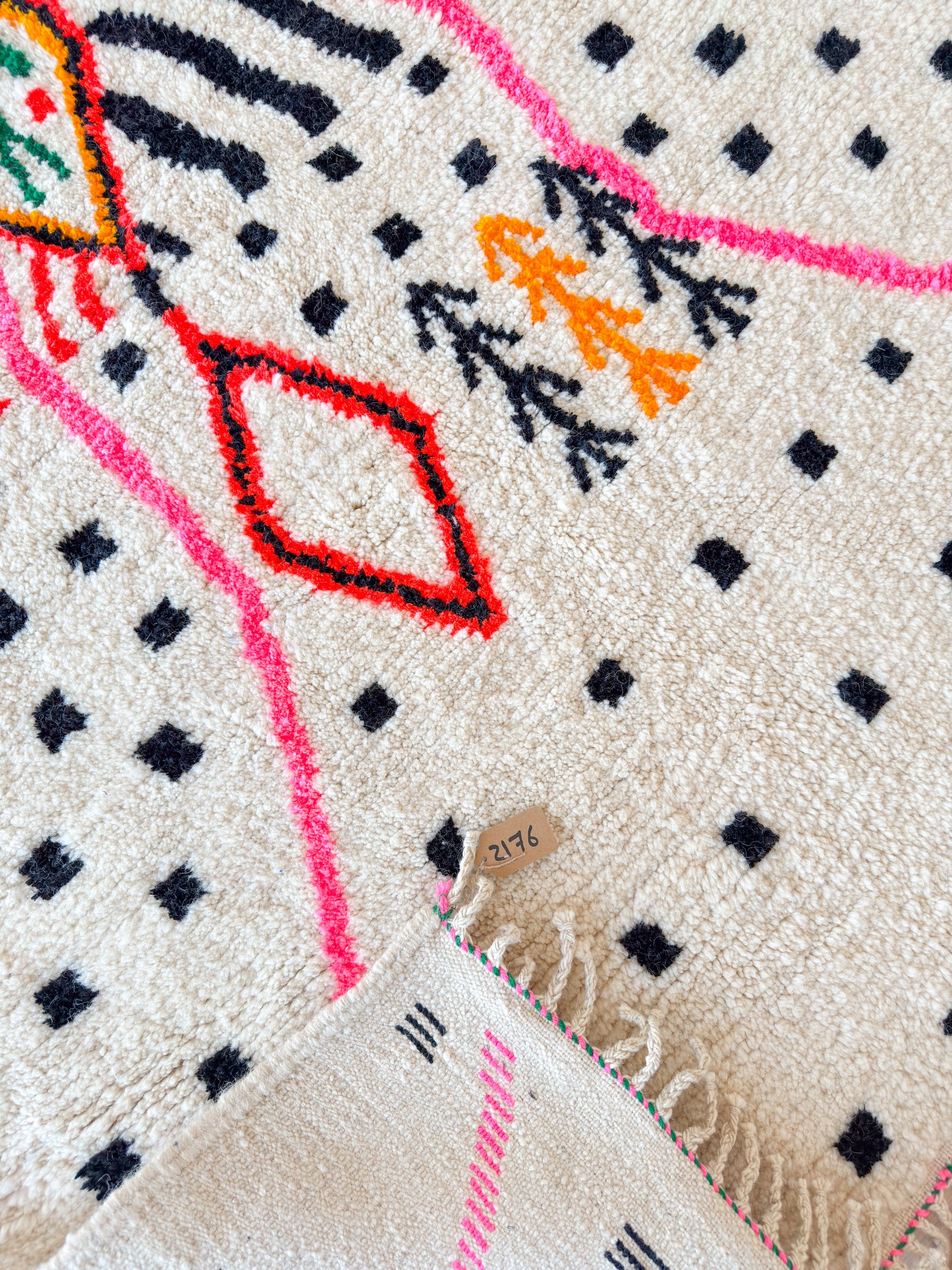 Colorful Berber rug 158 x 267 cm - no. 2176