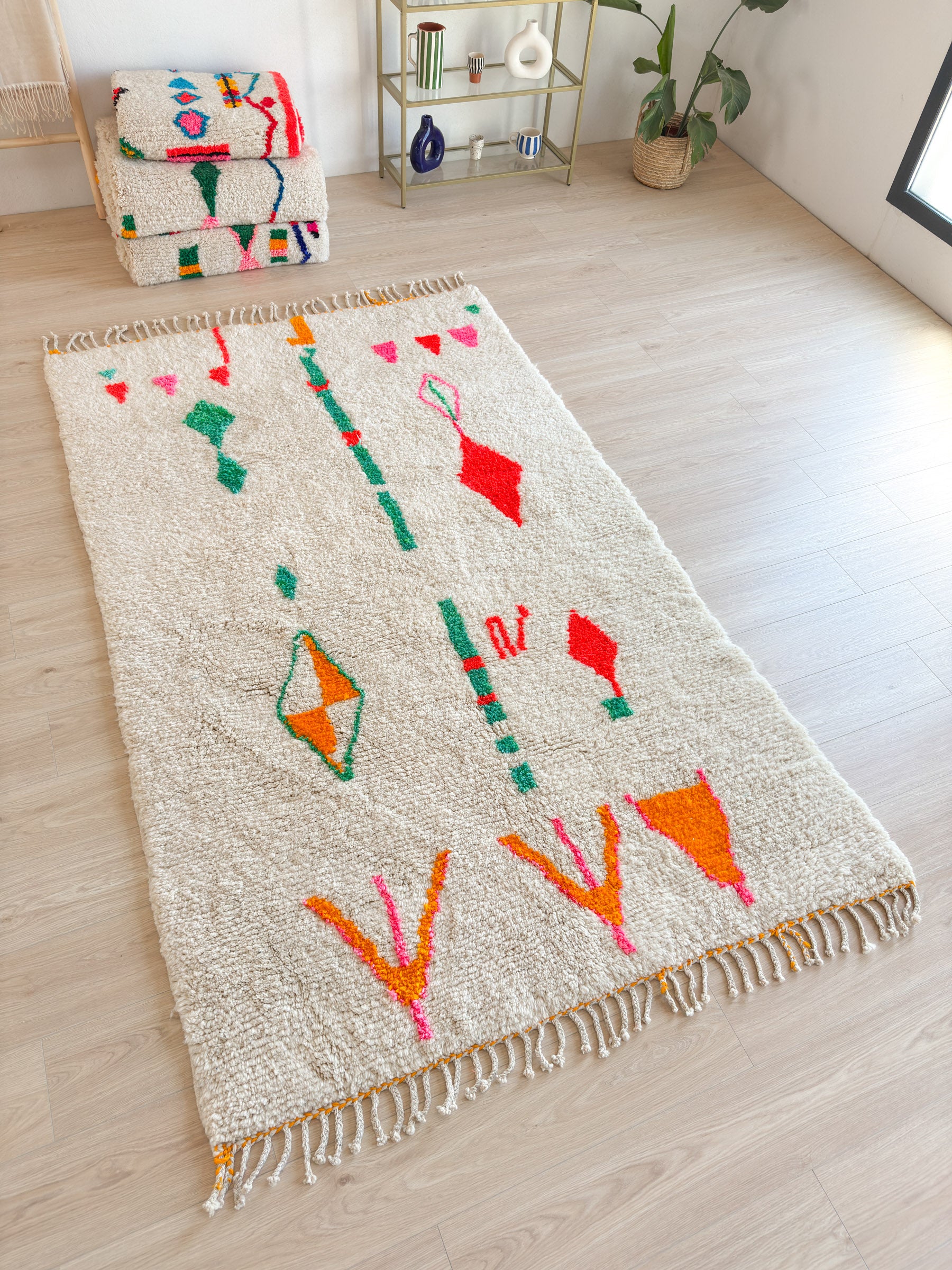 Tapis berbère coloré 160 x 277 cm - n°2172