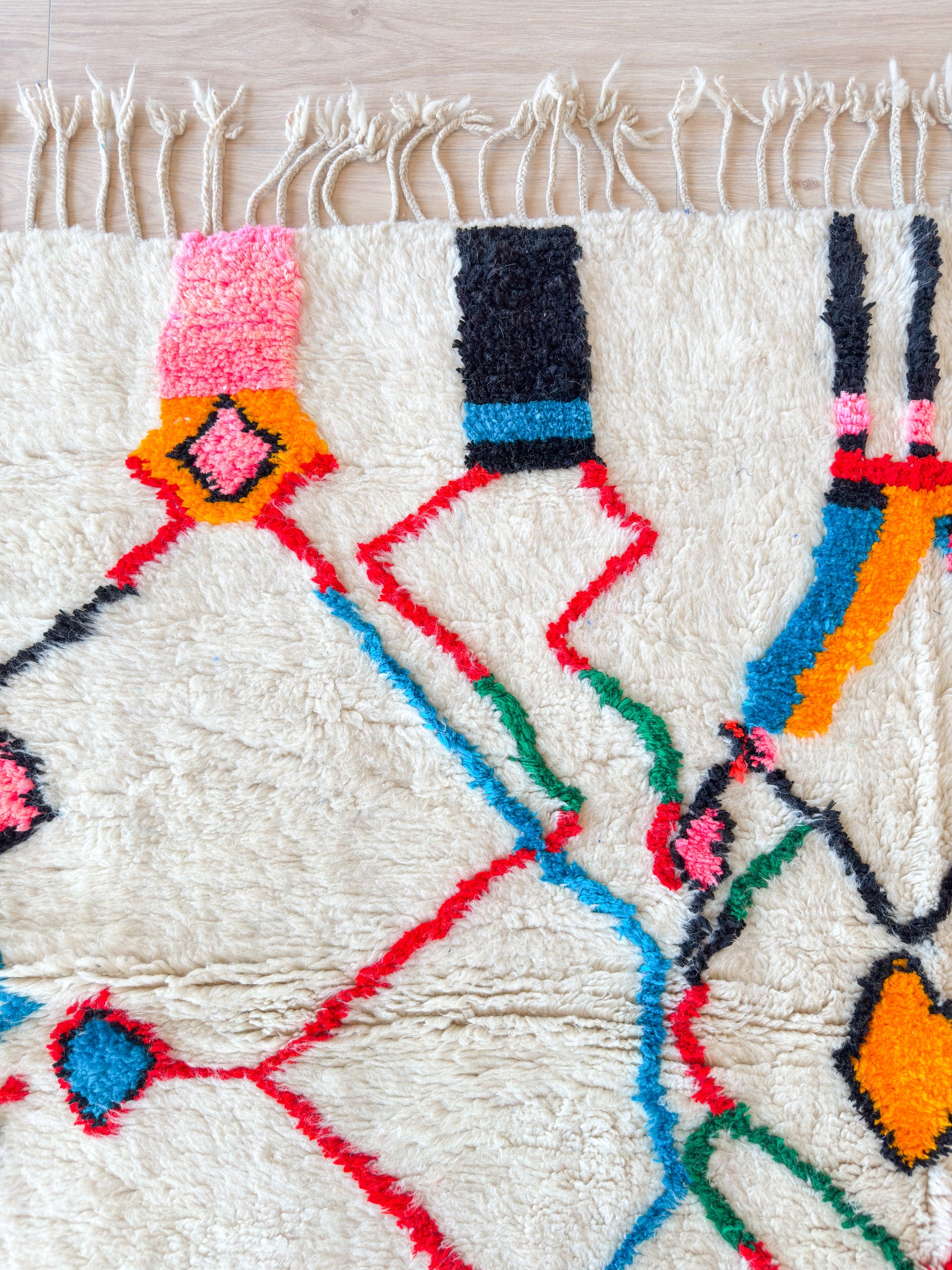 Tapis berbère coloré 195 x 322 cm - n°1422