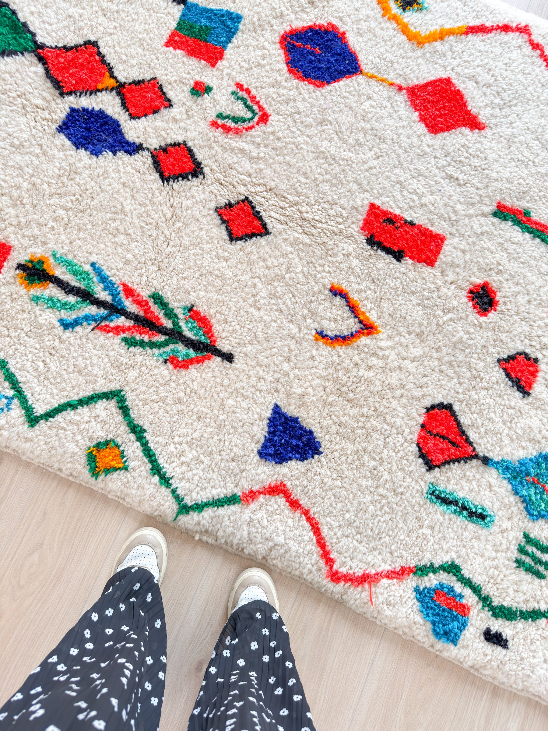 Tapis berbère coloré 146 x 269 cm - n°2113