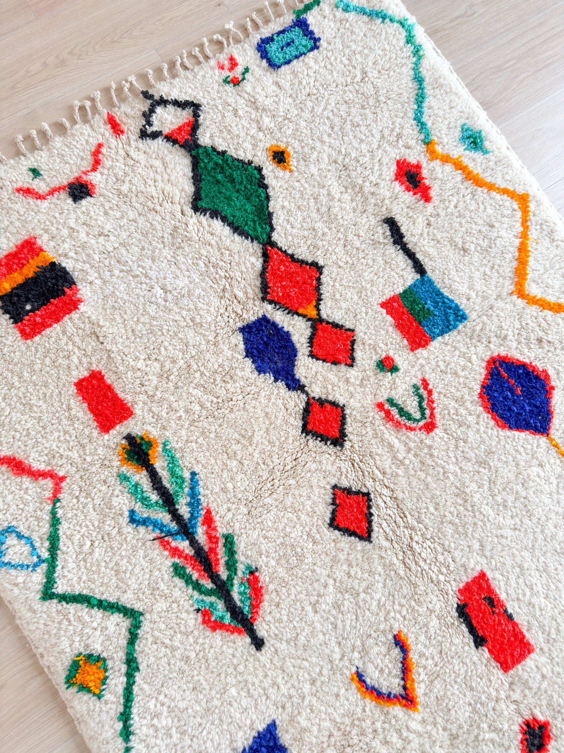 Tapis berbère coloré 146 x 269 cm - n°2113
