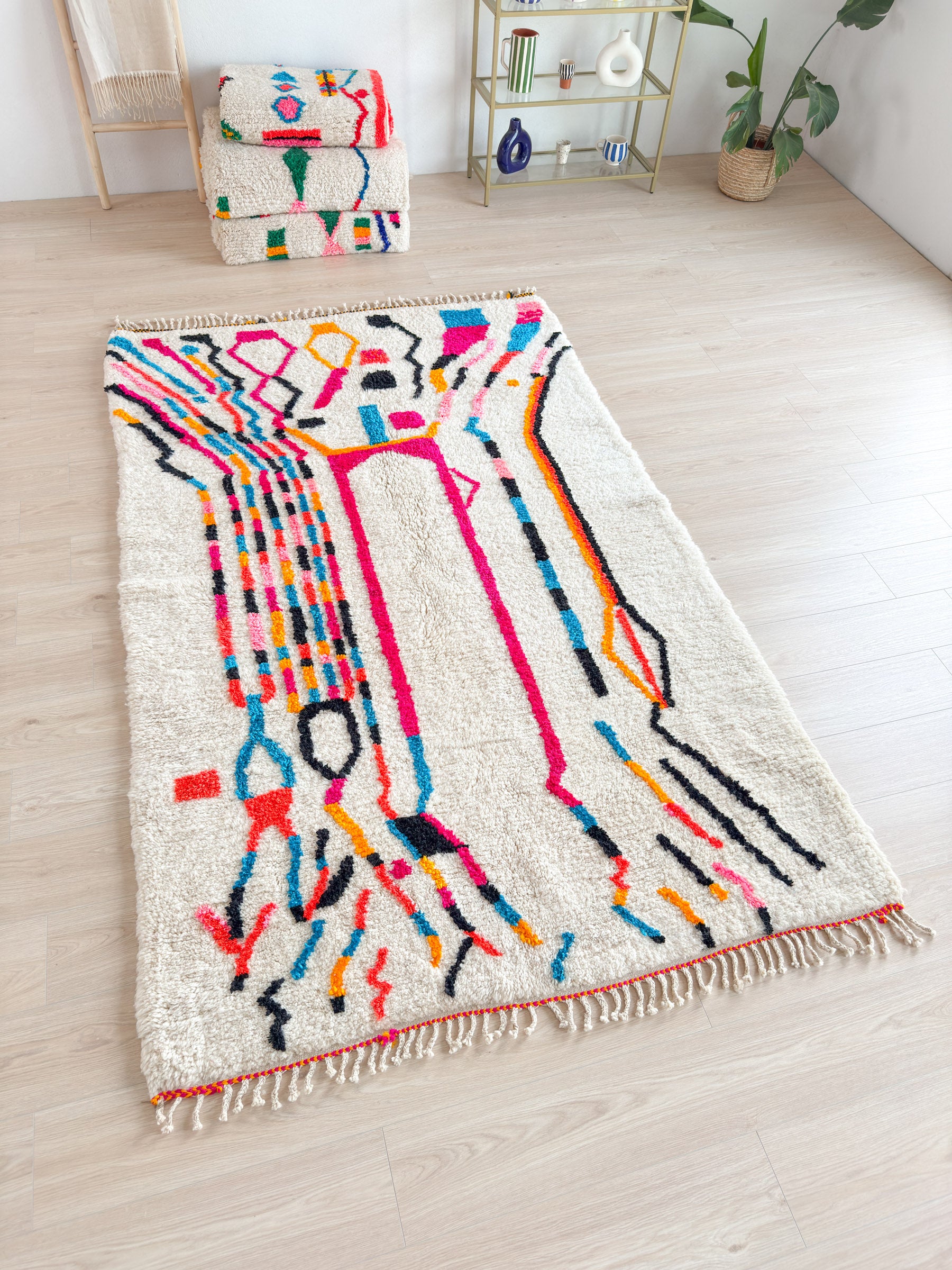 Colorful Berber rug 164 x 272 cm - no. 2143