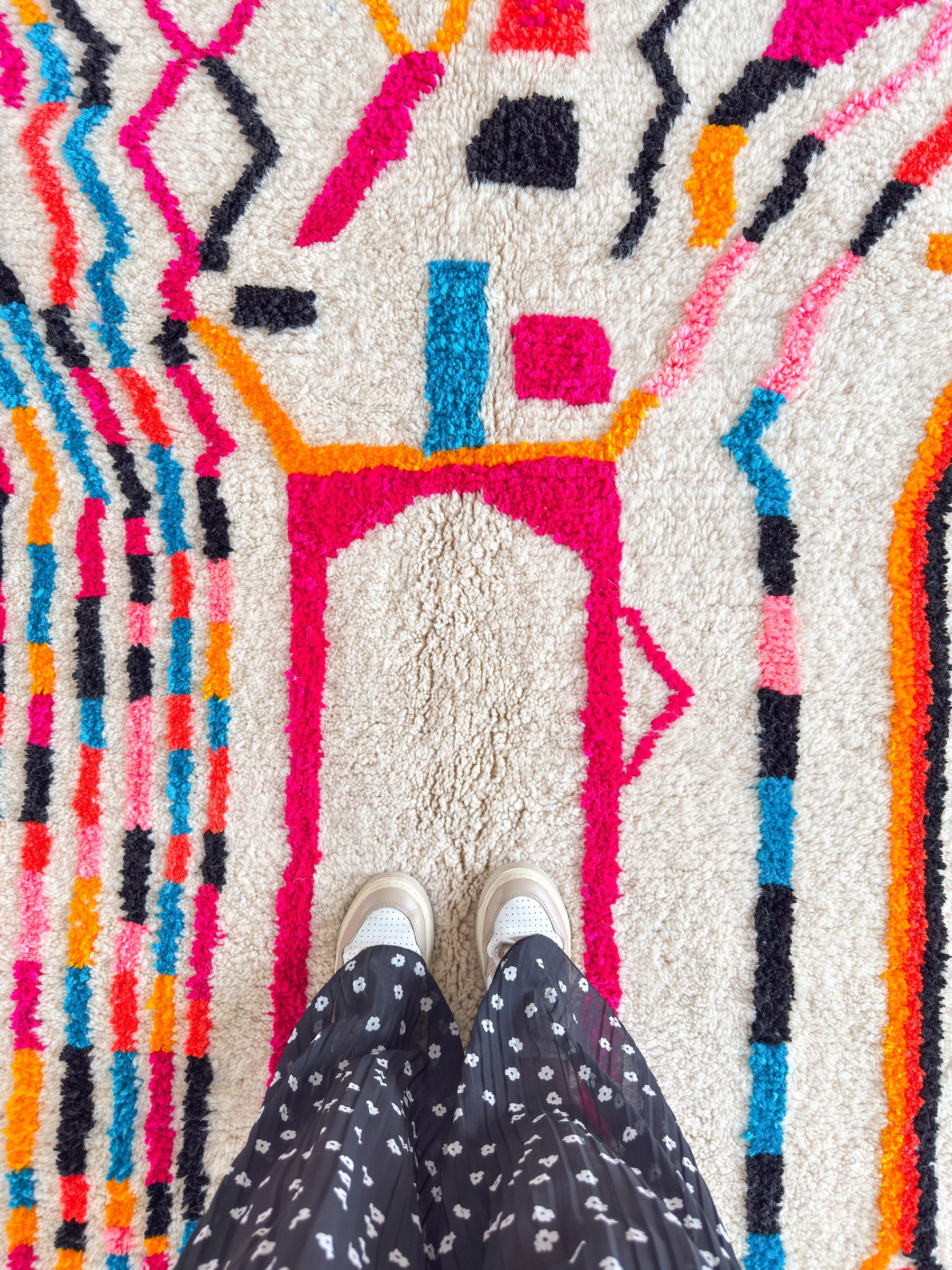 Colorful Berber rug 164 x 272 cm - no. 2143