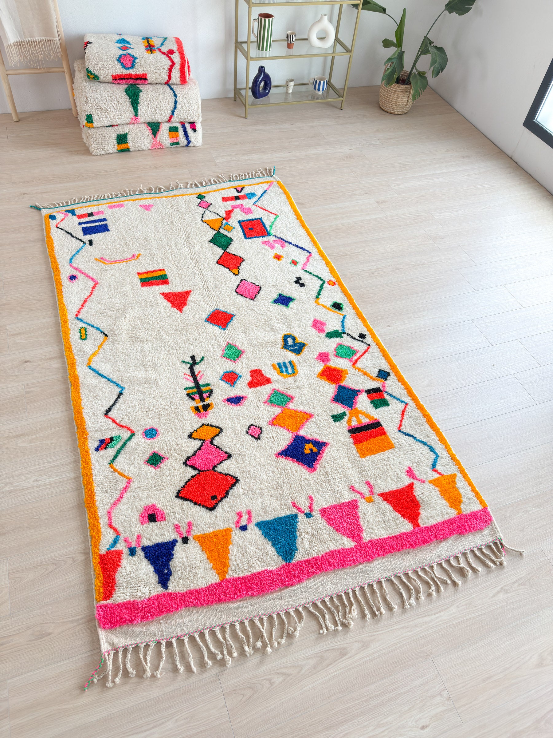 Tapis berbère coloré 149 x 274 cm - n°2131