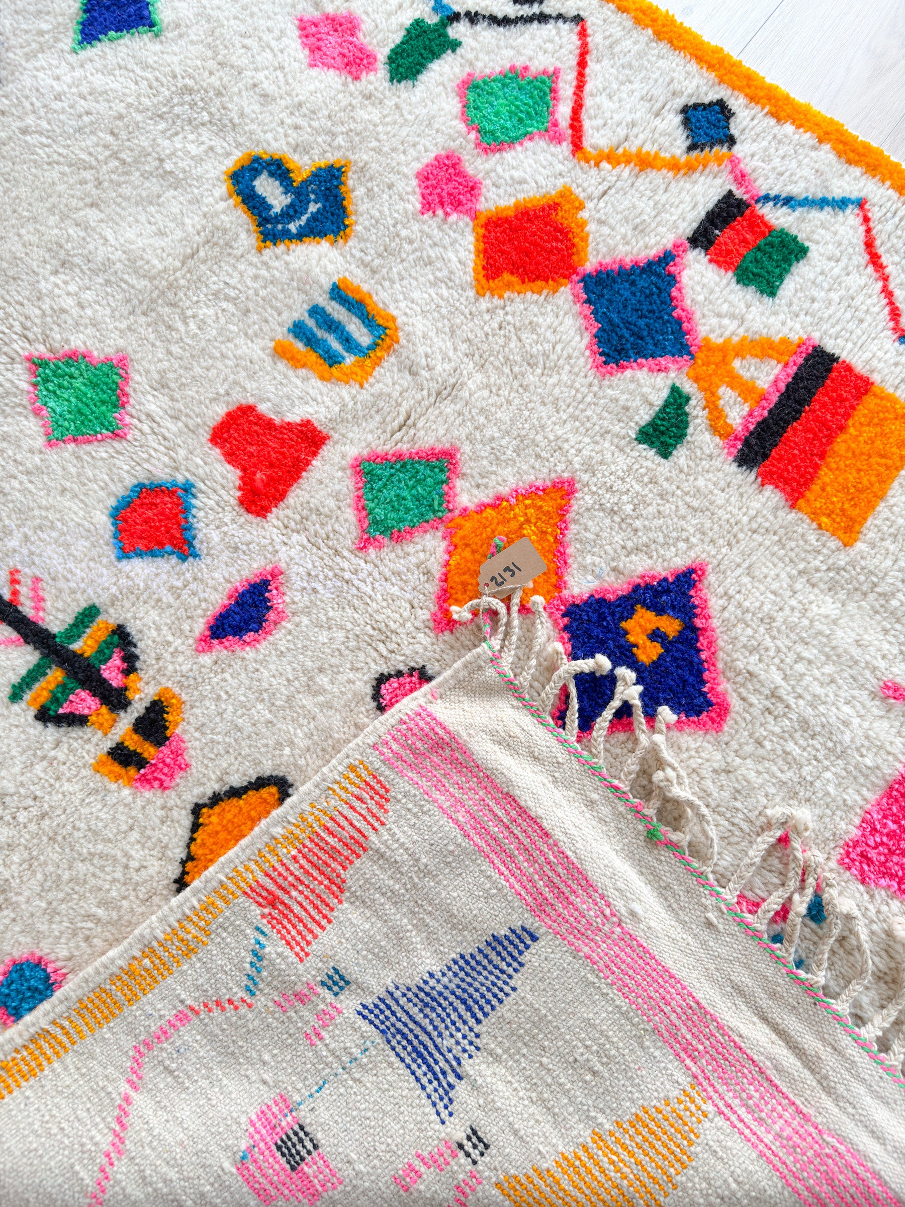 Tapis berbère coloré 149 x 274 cm - n°2131