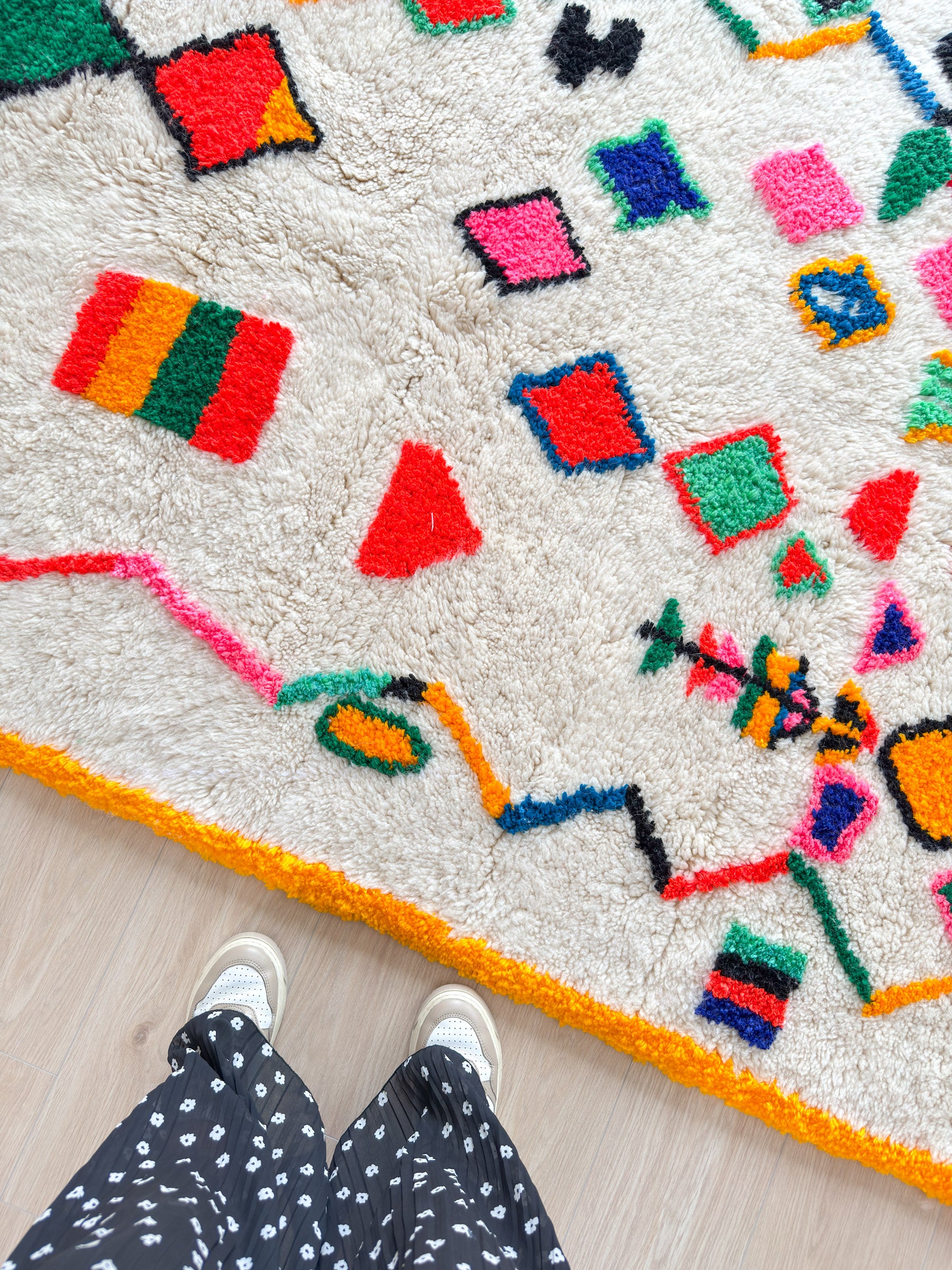 Tapis berbère coloré 143 x 297 cm - n°2145