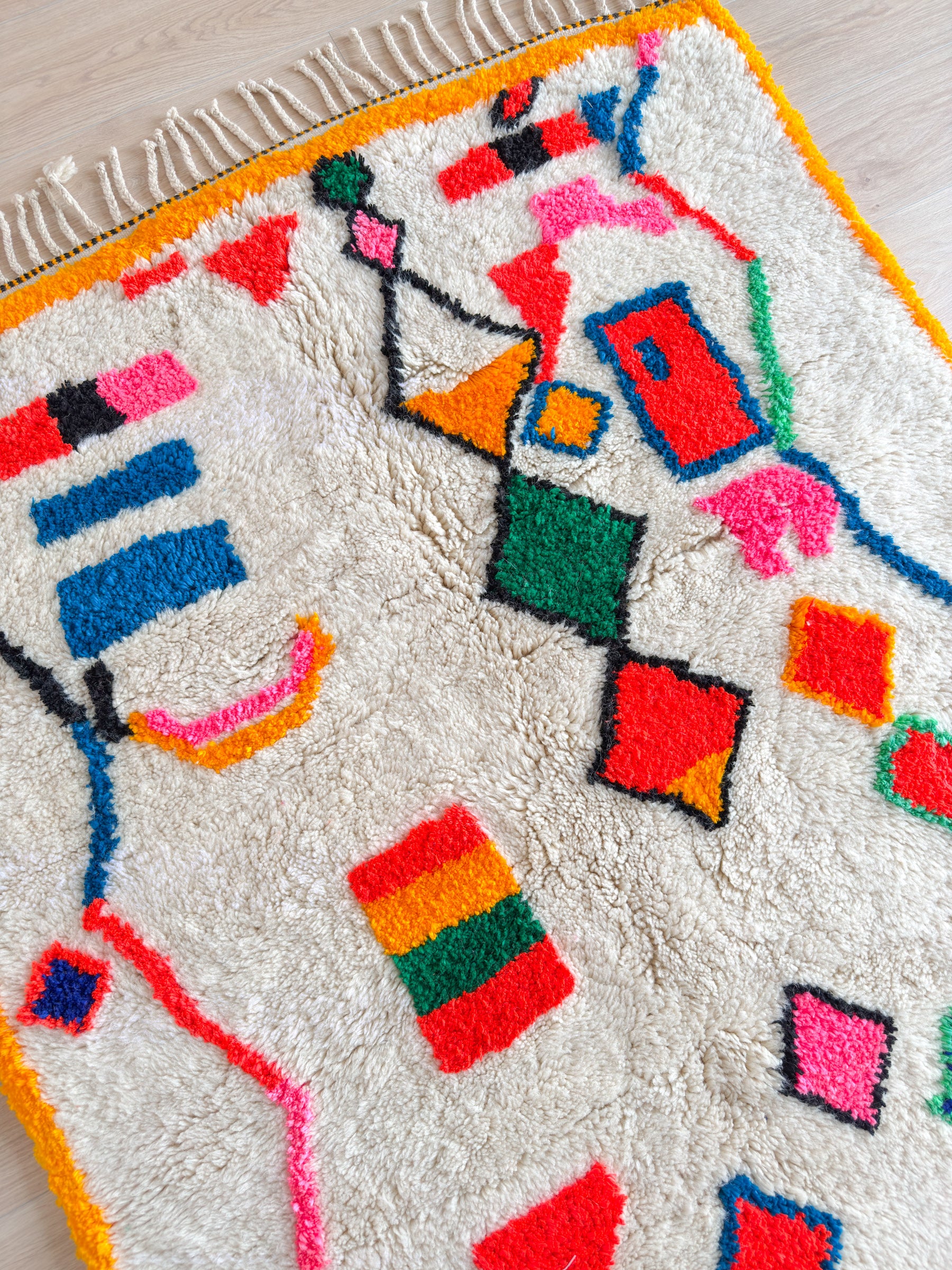 Colorful Berber rug 143 x 297 cm - no. 2145