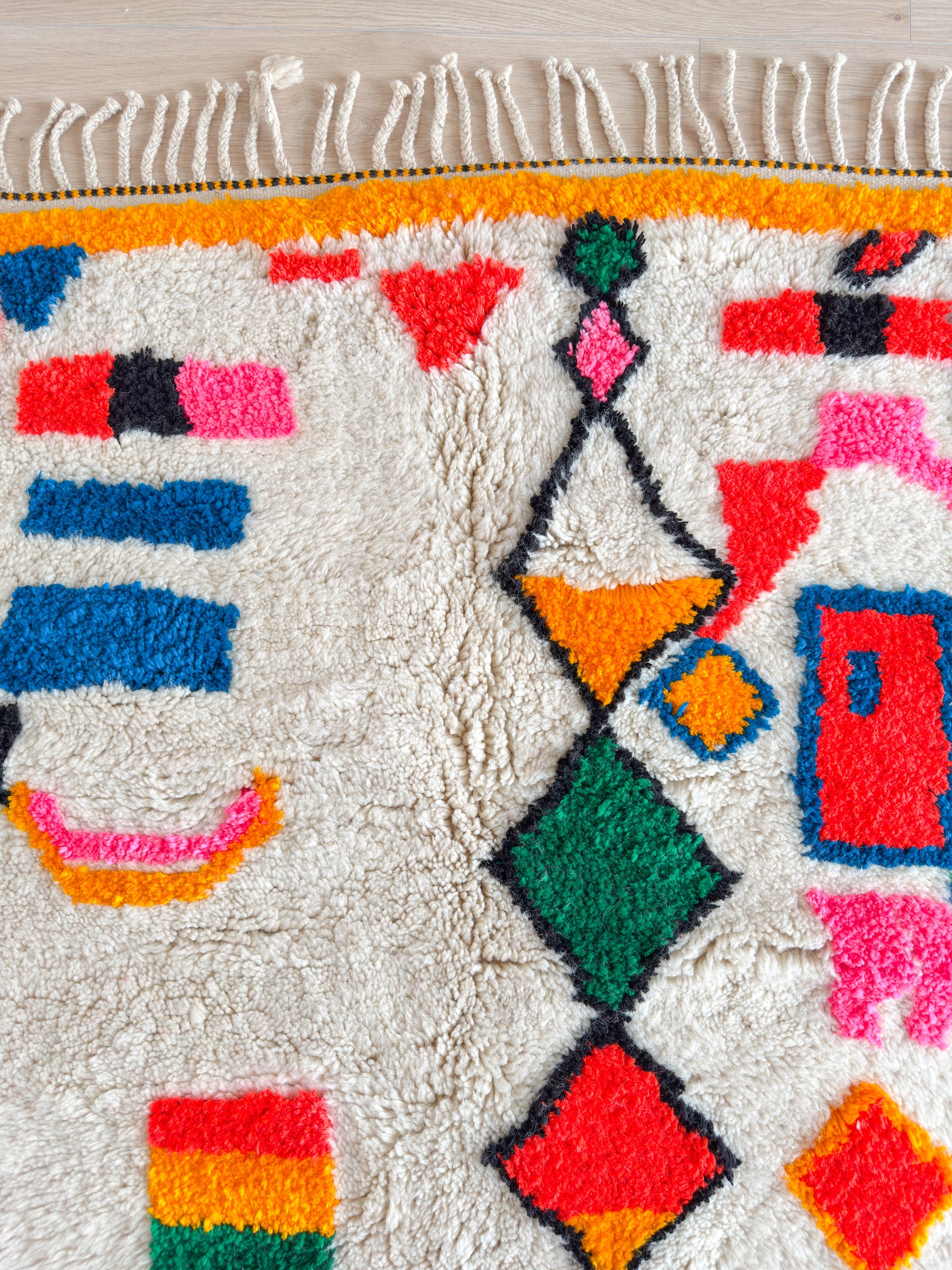 Tapis berbère coloré 143 x 297 cm - n°2145