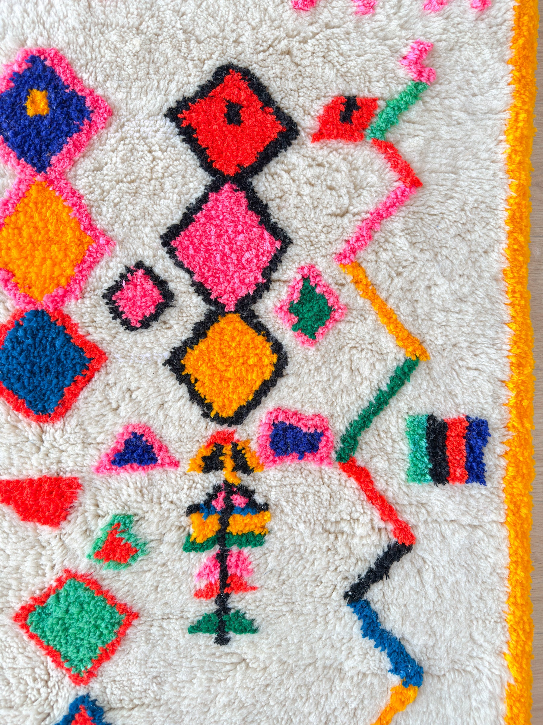 Tapis berbère coloré 143 x 297 cm - n°2145