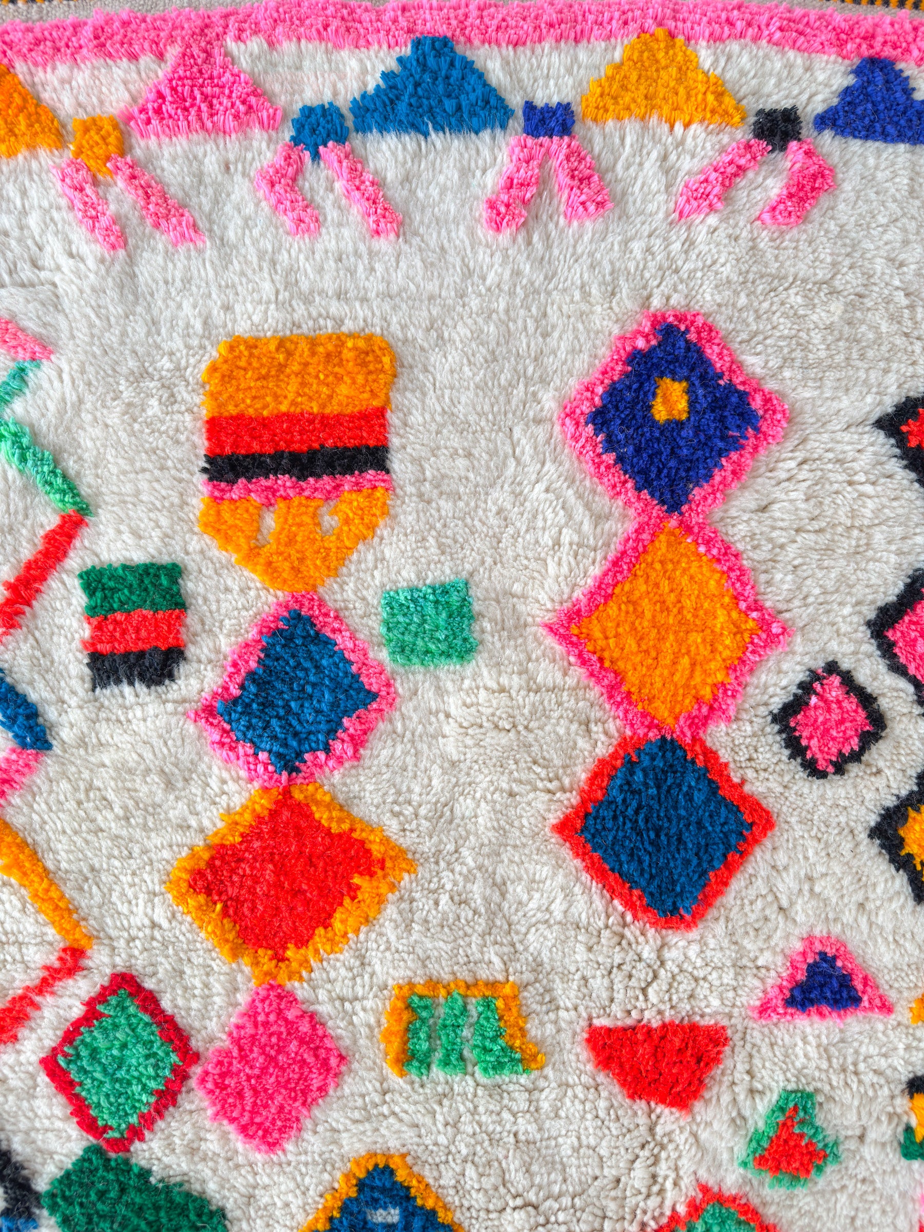 Tapis berbère coloré 143 x 297 cm - n°2145