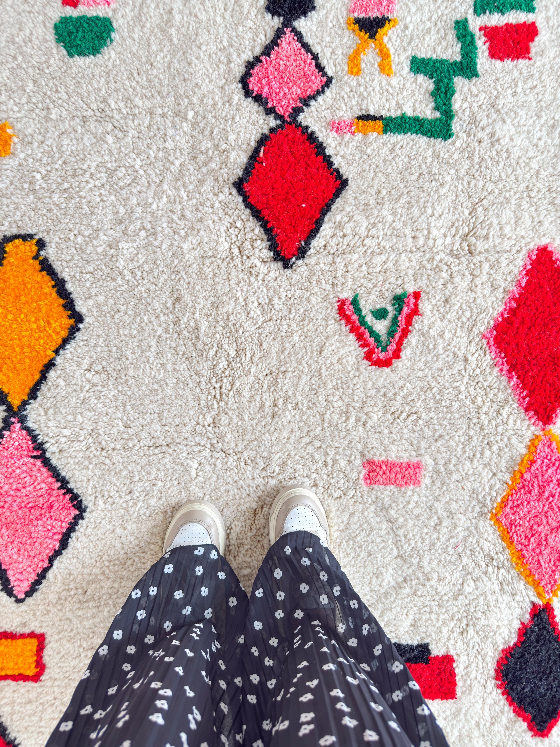 Colorful Berber rug 168 x 263 cm - no. 2146