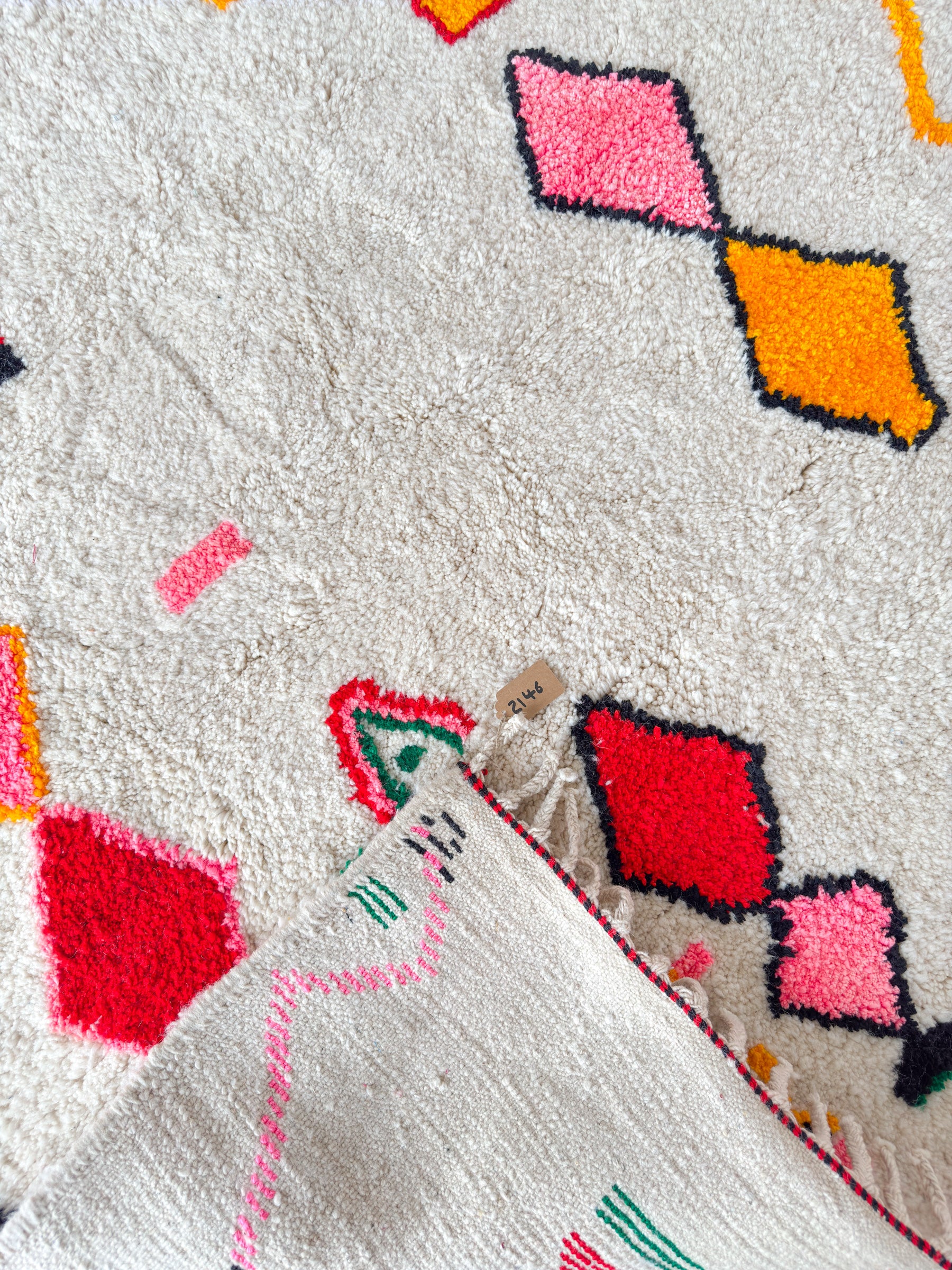 Colorful Berber rug 168 x 263 cm - no. 2146