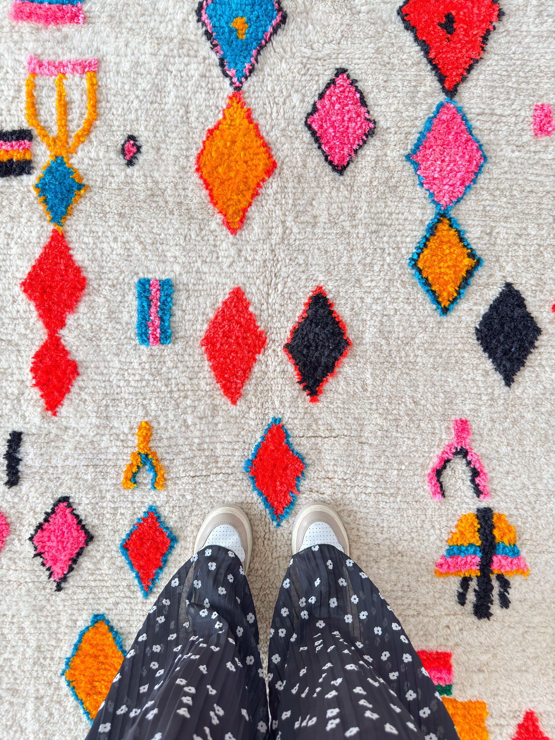 Tapis berbère coloré 146 x 267 cm - n°2134