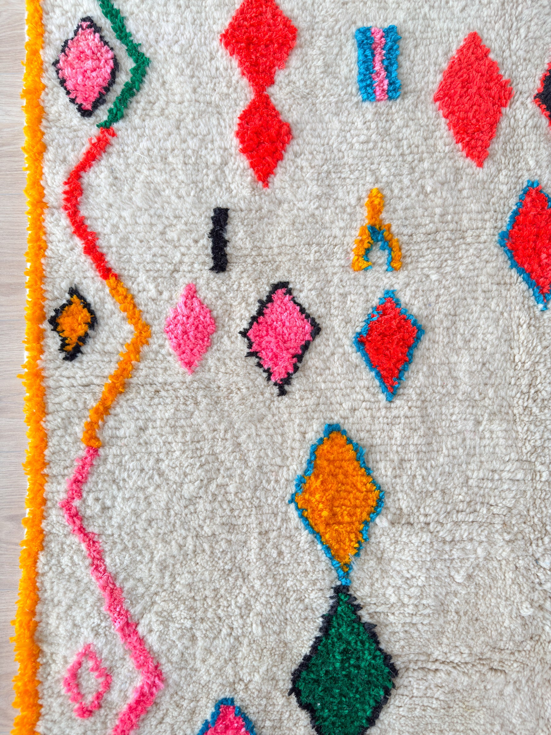 Tapis berbère coloré 146 x 267 cm - n°2134