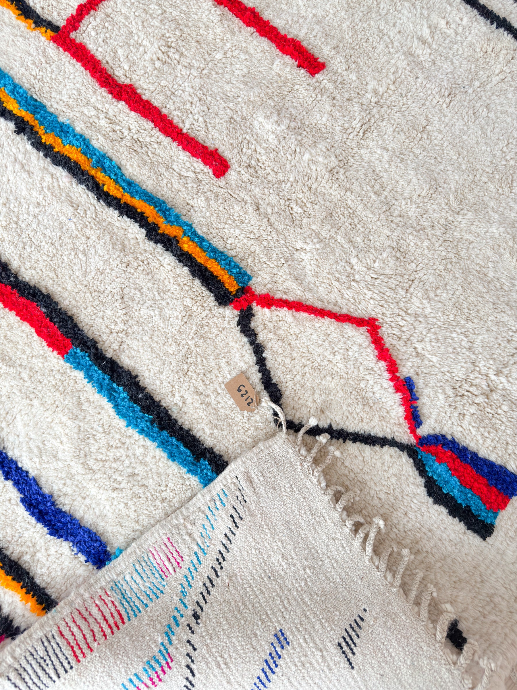 Colorful Berber rug 196 x 287 cm - no. 2129
