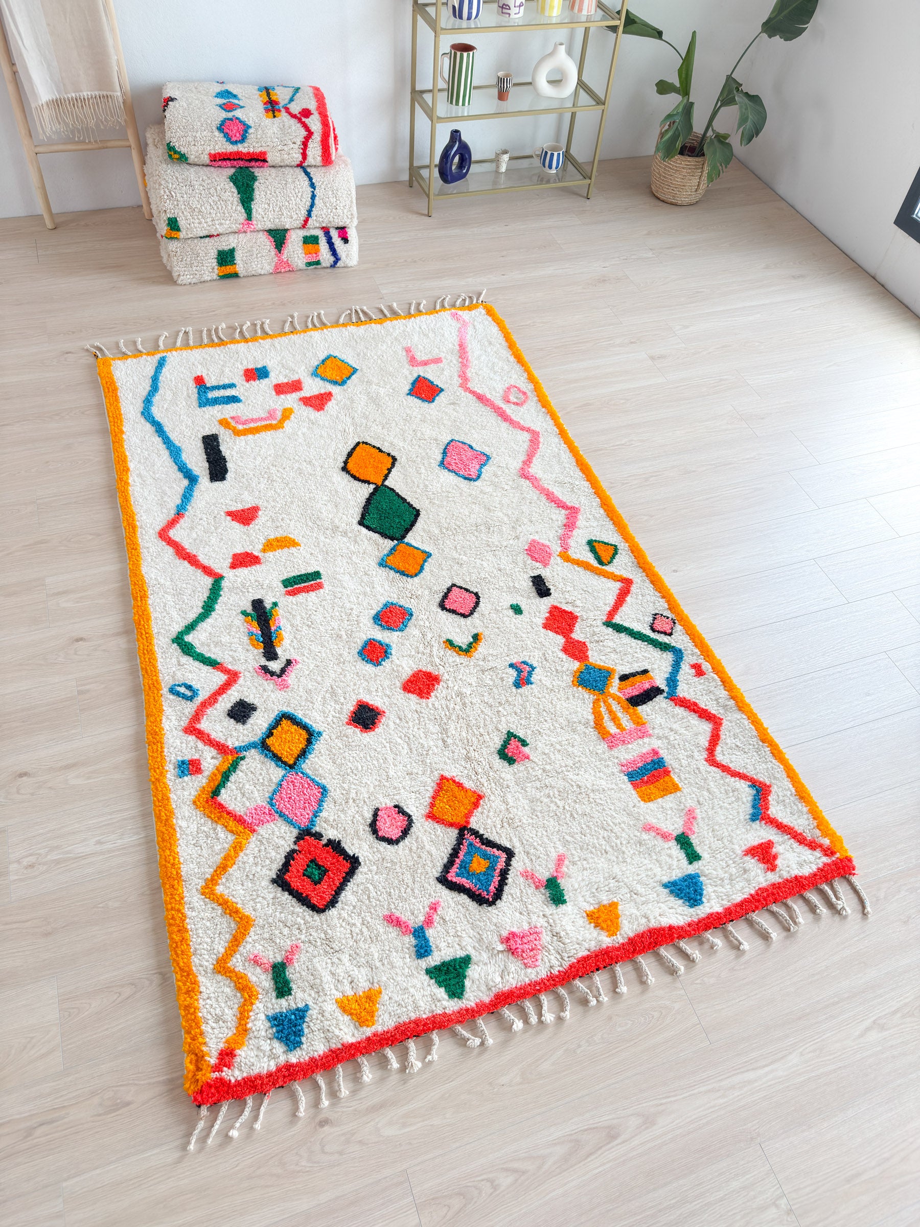 Tapis berbère coloré 158 x 269 cm - n°2166