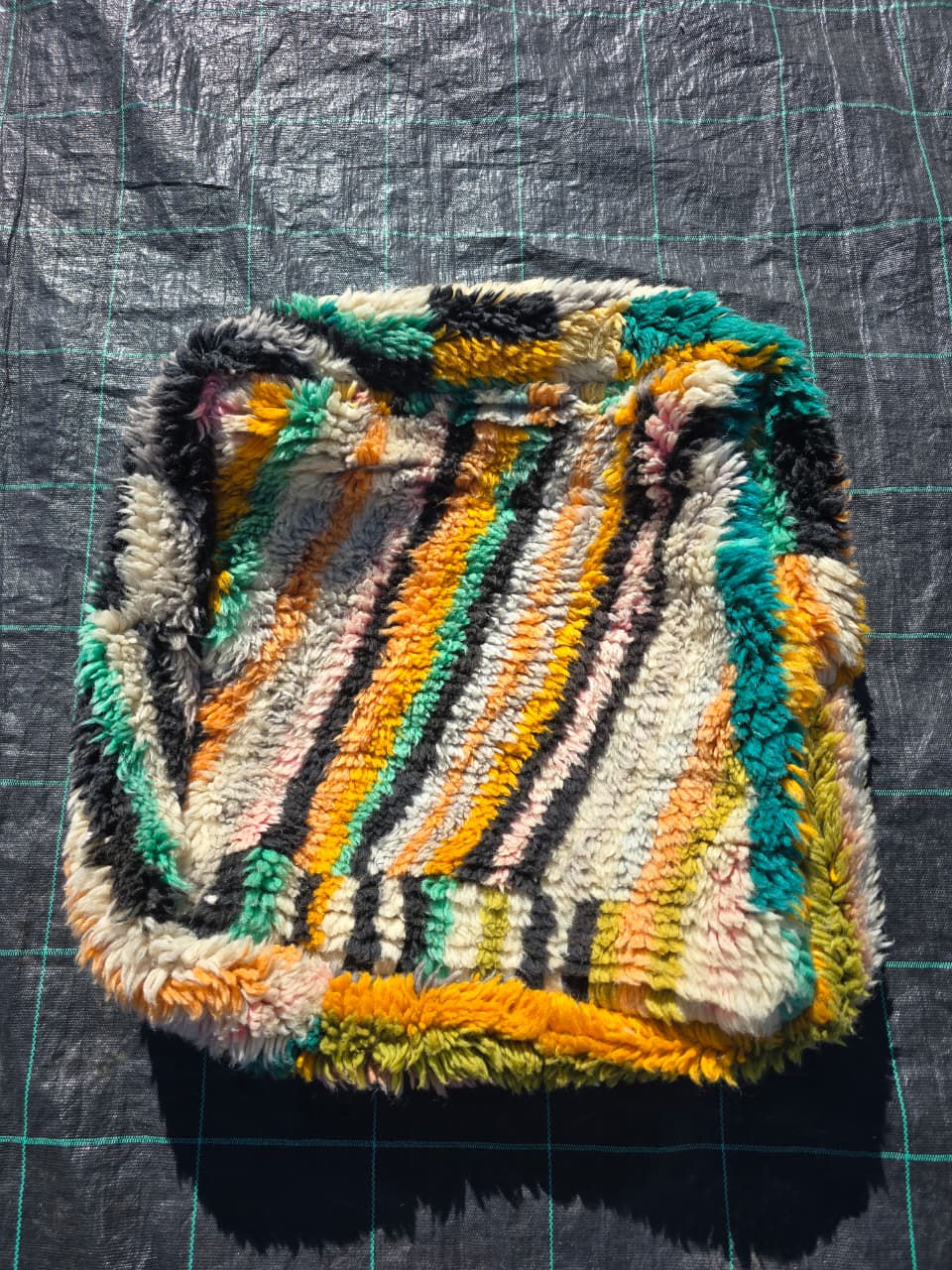 Pouf Marocain, pouf berbère coloré - 60 x 60 cm - n°125