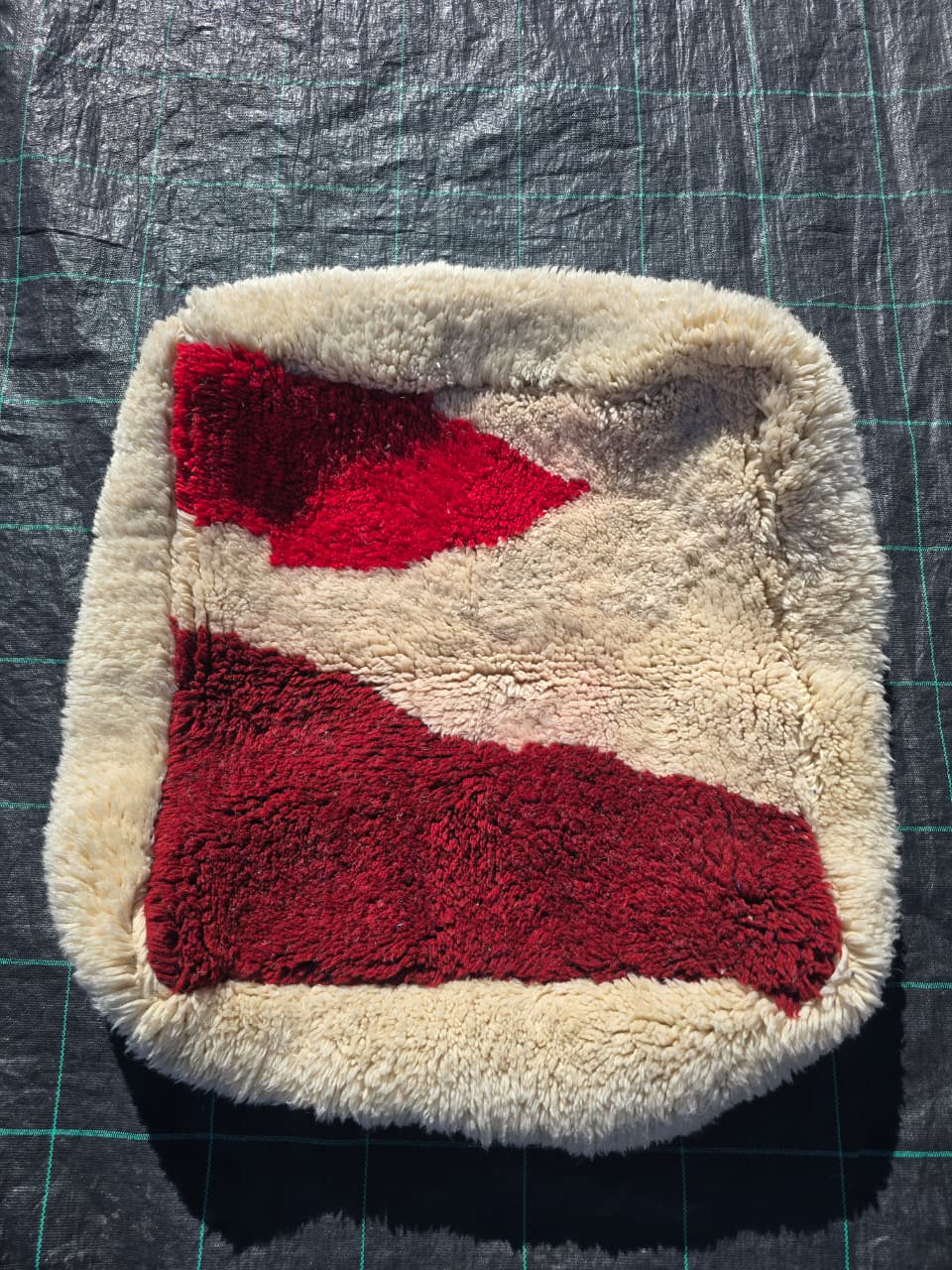 Pouf Marocain, pouf berbère coloré - 60 x 60 cm - n°116